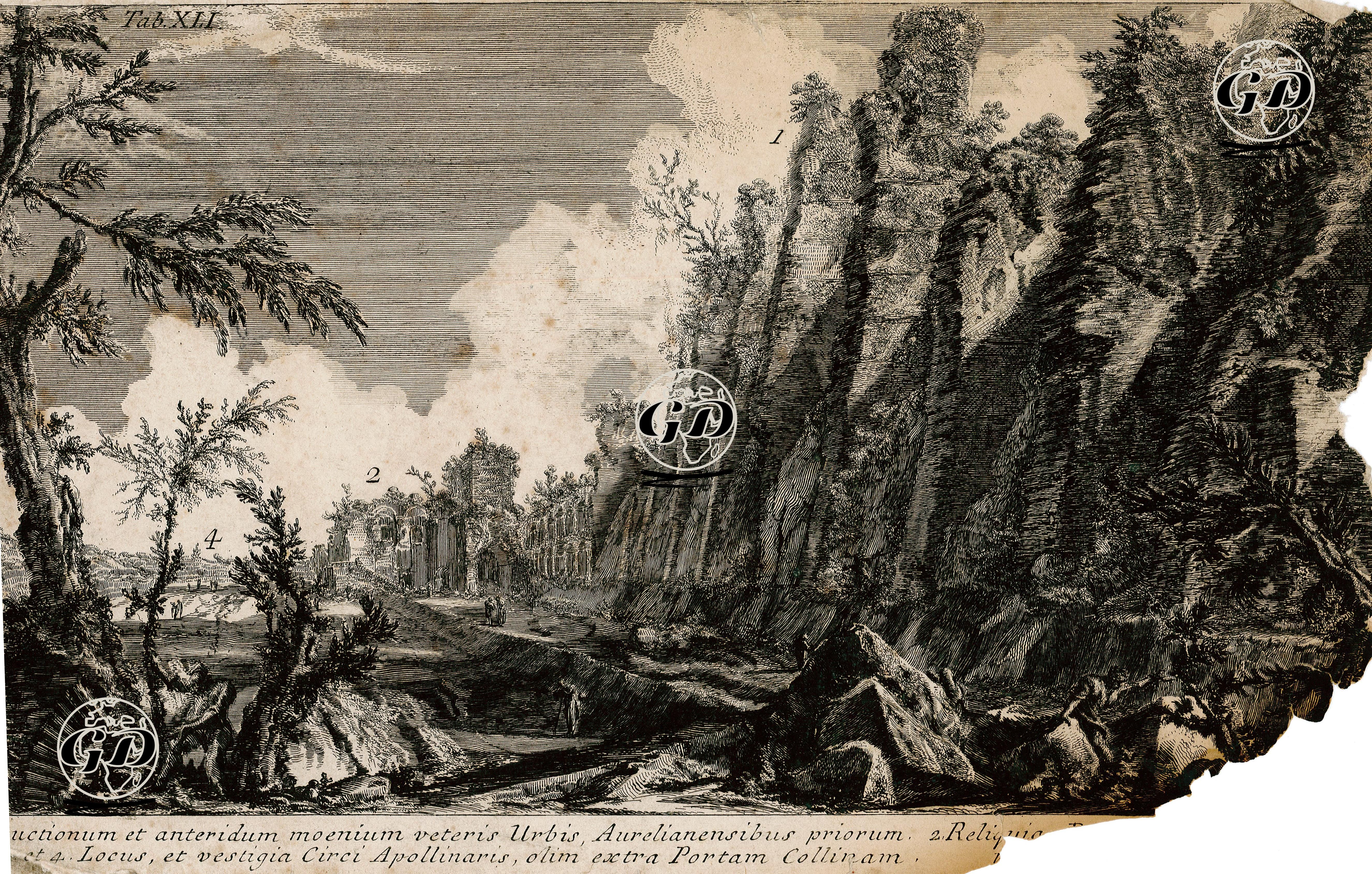 Antik Roma Şehrinin (Campo Marzio) Kalıntıları - Giovan Battista Piranesi (1720-1778) - 1762