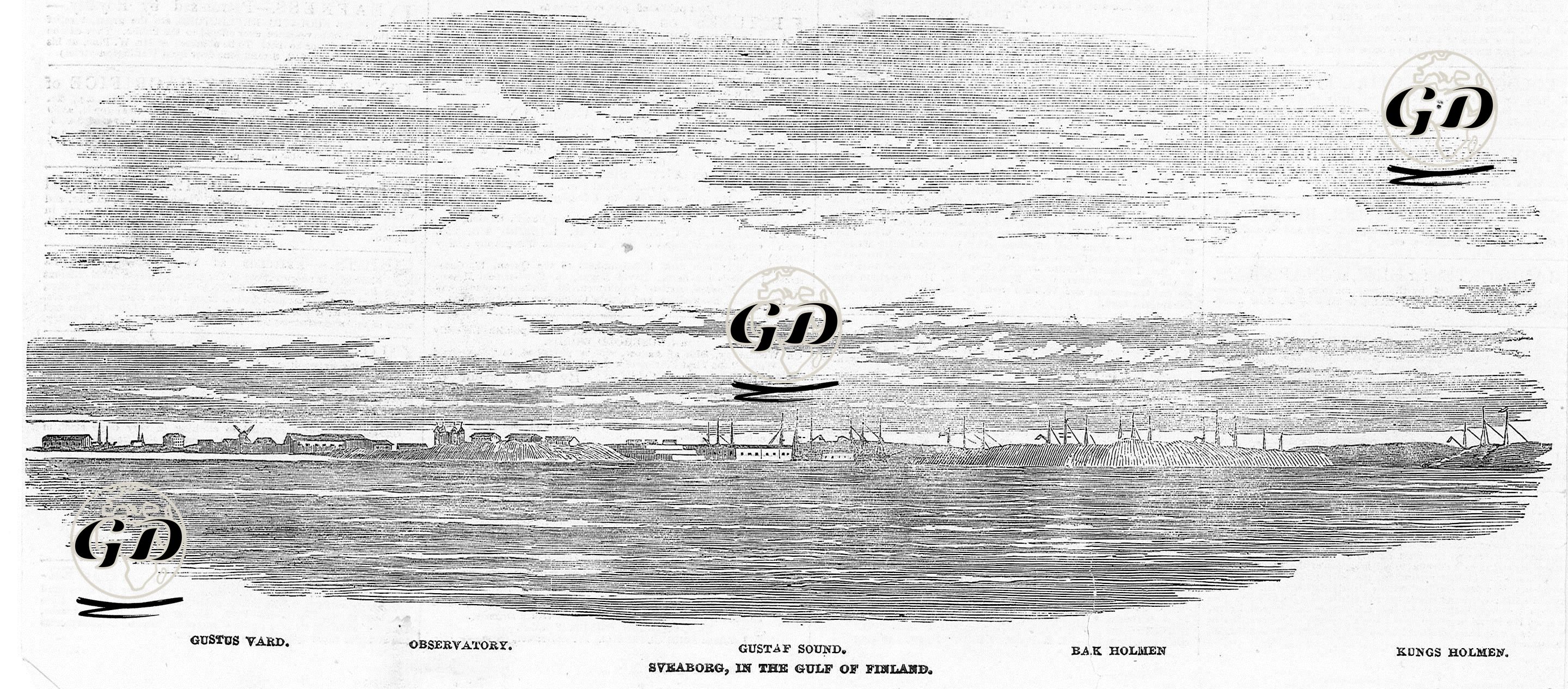 Finlandiya Körfezindeki Sveaborg  -  - 1854