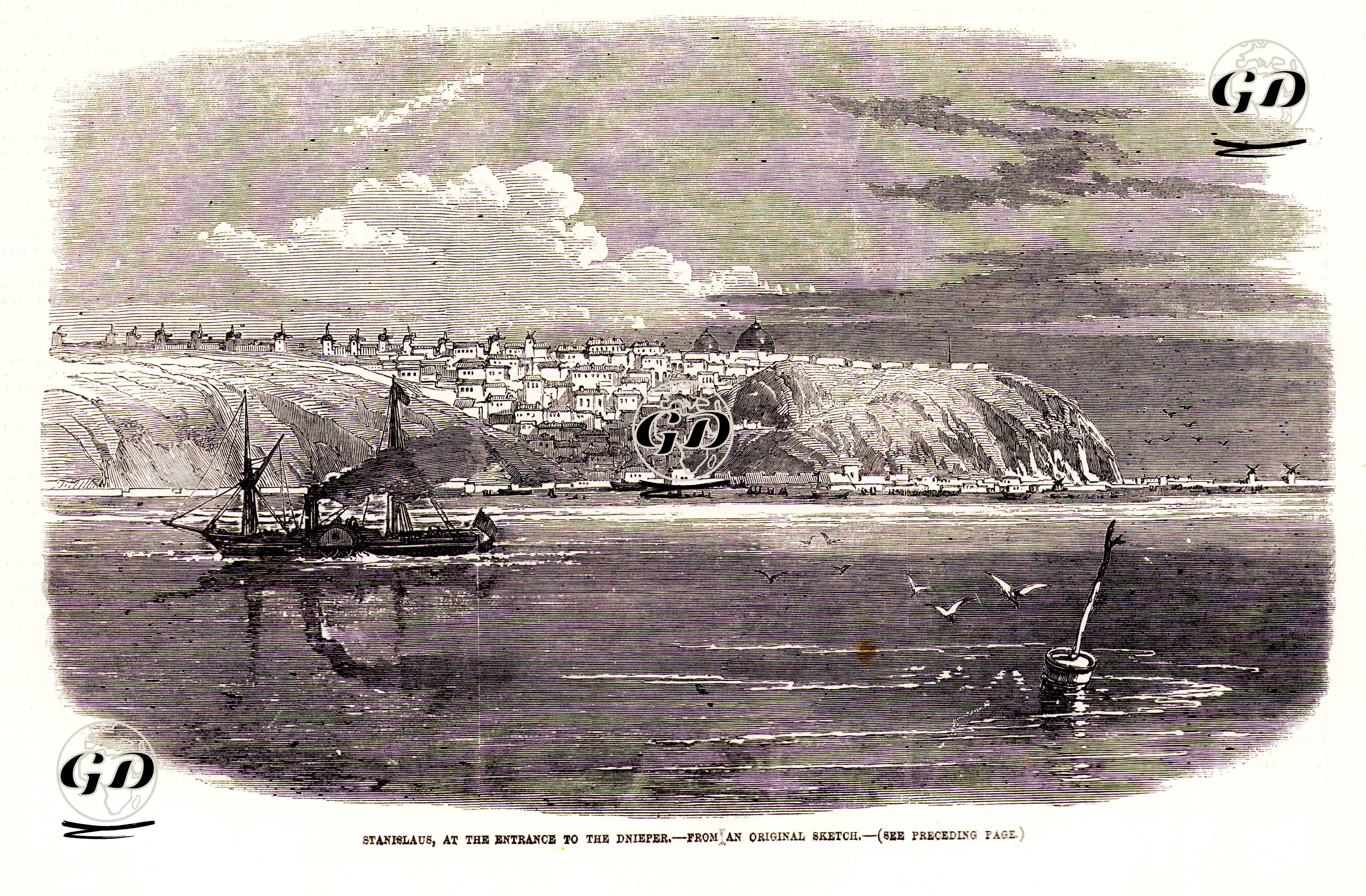 Stanislaus, at The Entrance to The Dnieper -  - 1855