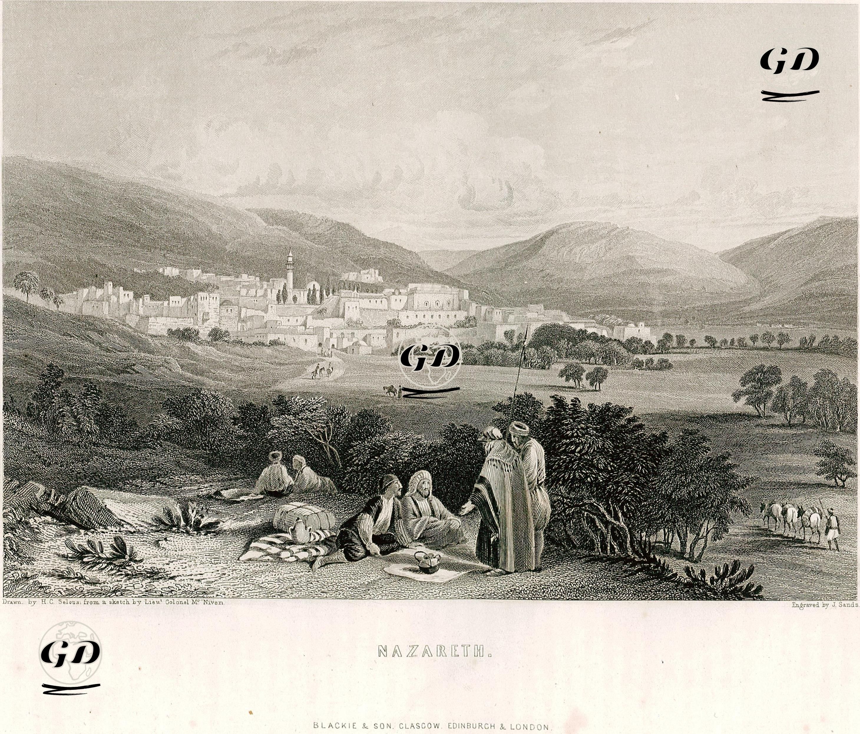 Nazareth  - Henry  Courtney Selous (1803-1890) - 1864