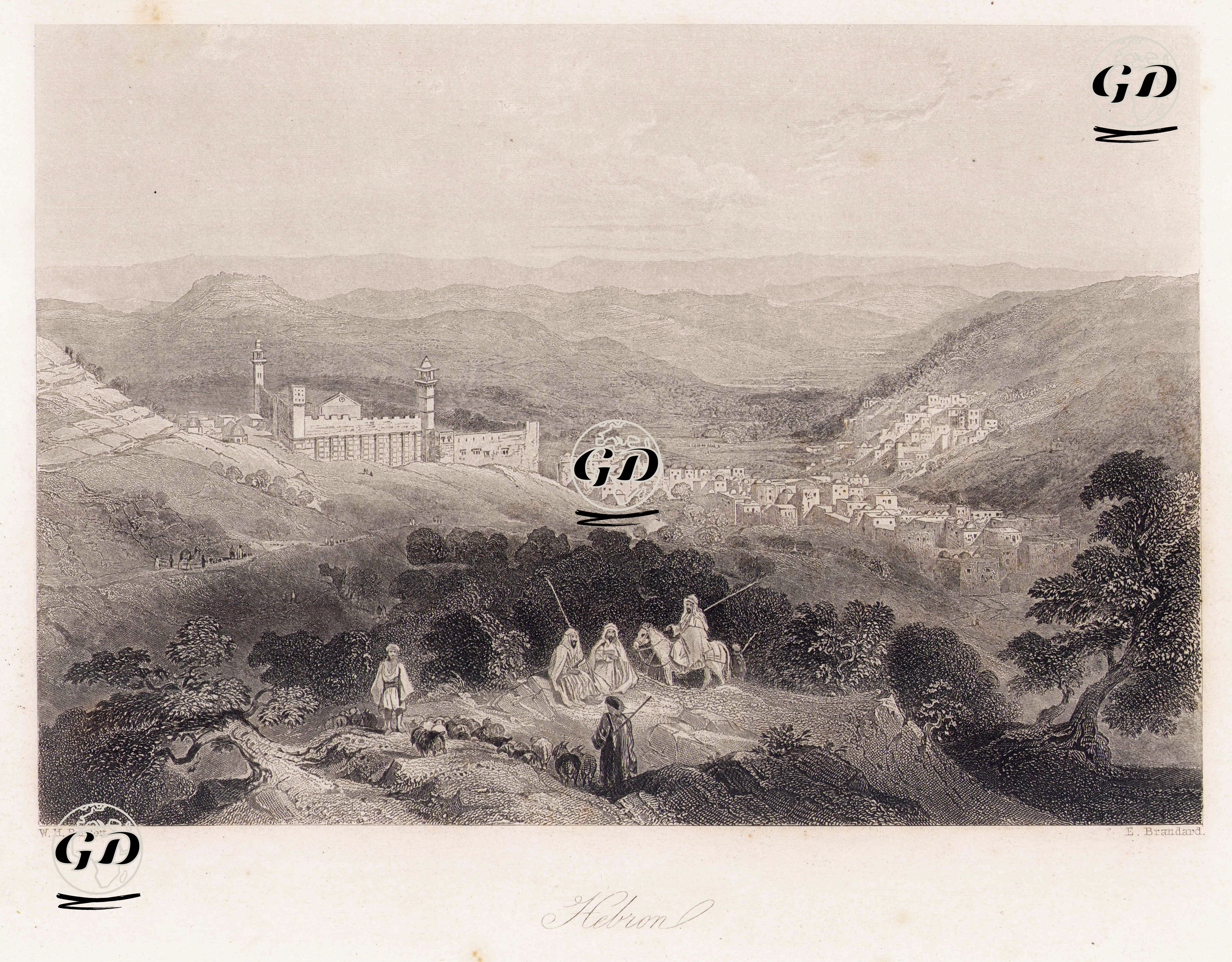 El Halil - William Henry Bartlett (1809-1854) - 1840's-1850's