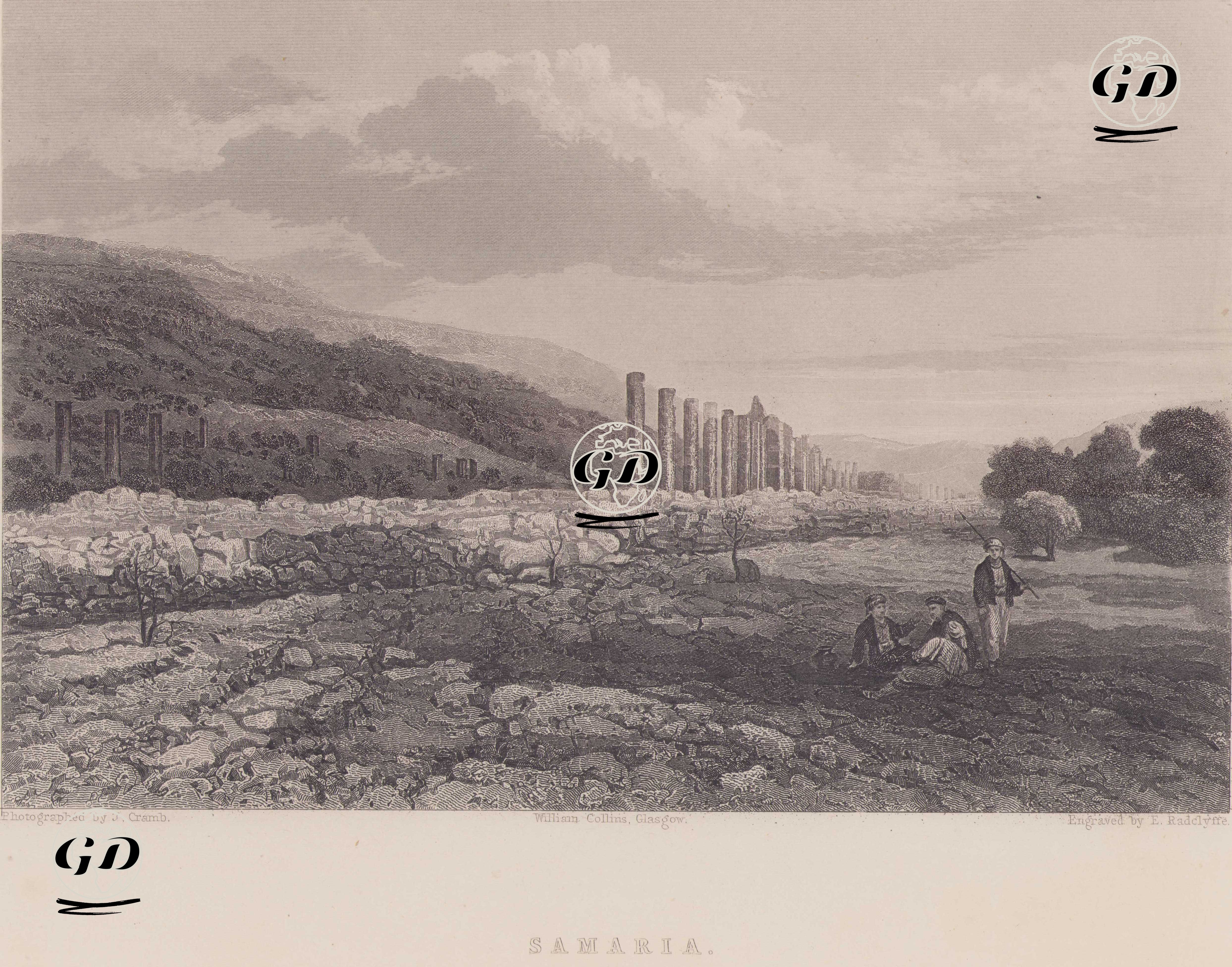 Samarya Antik Şehri - J.Cramb - 1860