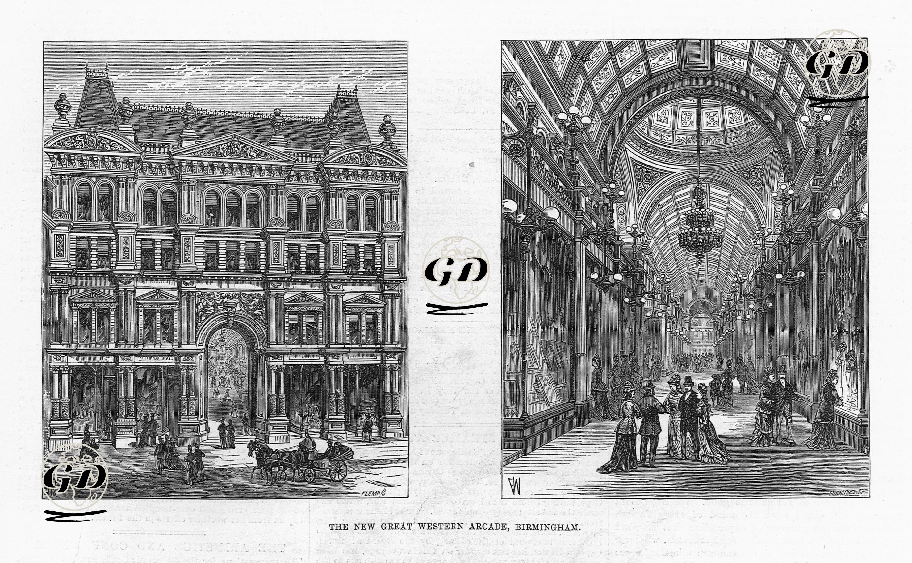 The New Great Western Arcade, Birmingham  -  - 1876