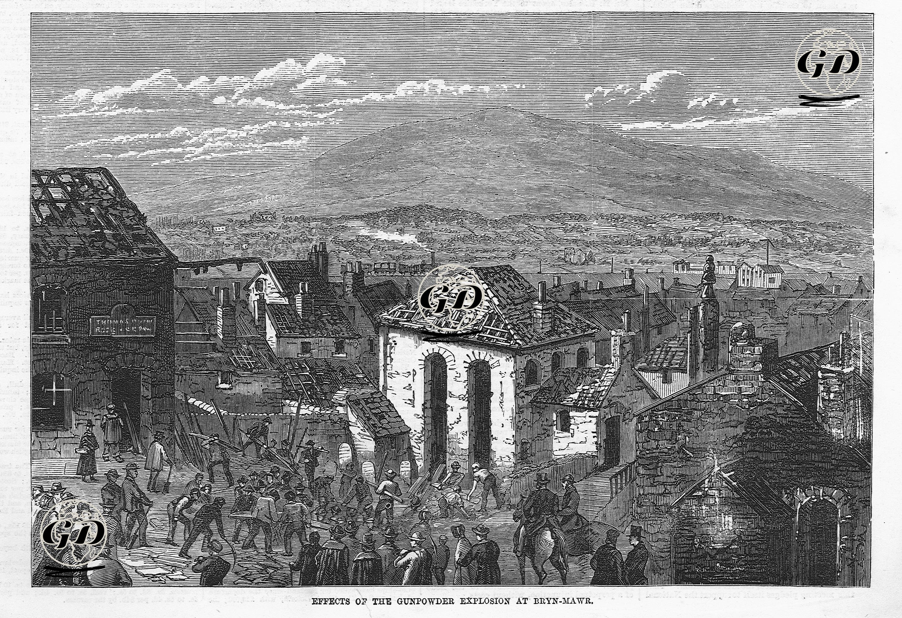 Bryn Mawr'da Barut Patlamasının Etkileri  -  - 1870