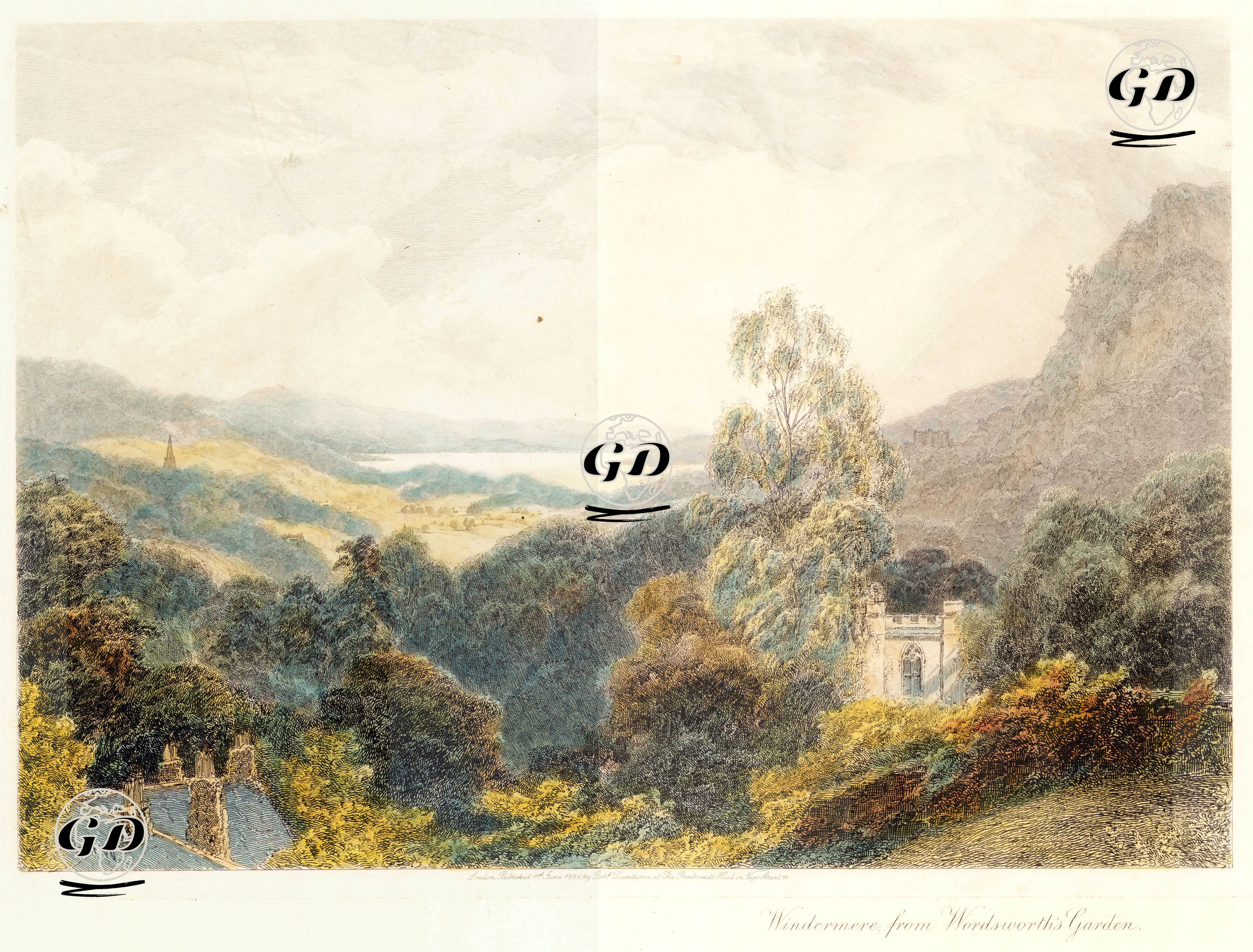 Windermere from Wordsworth's Garden -  - 1886