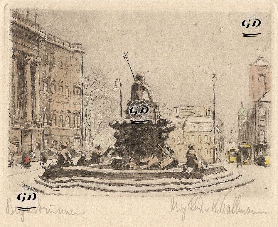 Neptün Çeşmesi, Berlin -  - 1910's-1940's