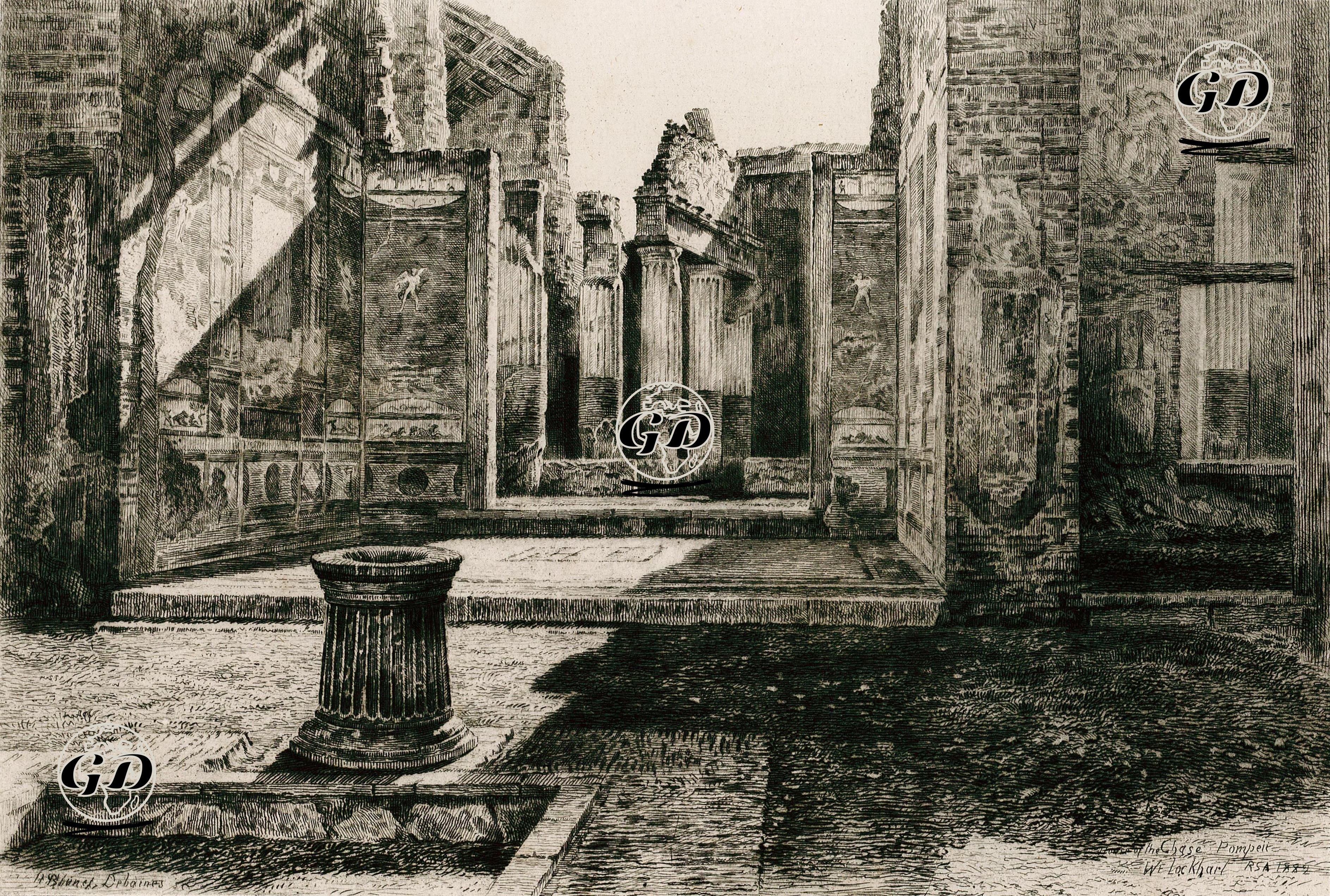 House Of The Chase, Pompeii - William Evart Lockhart (1846-1900) - 1883