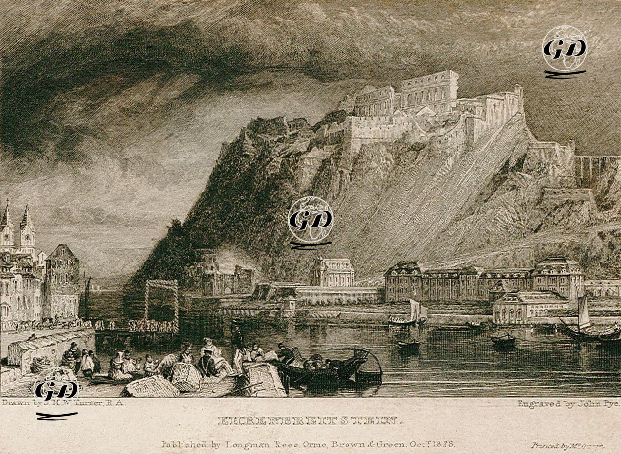 Ehrenbreitstein - Joseph Mallord William Turner (1775-1851) - 1828