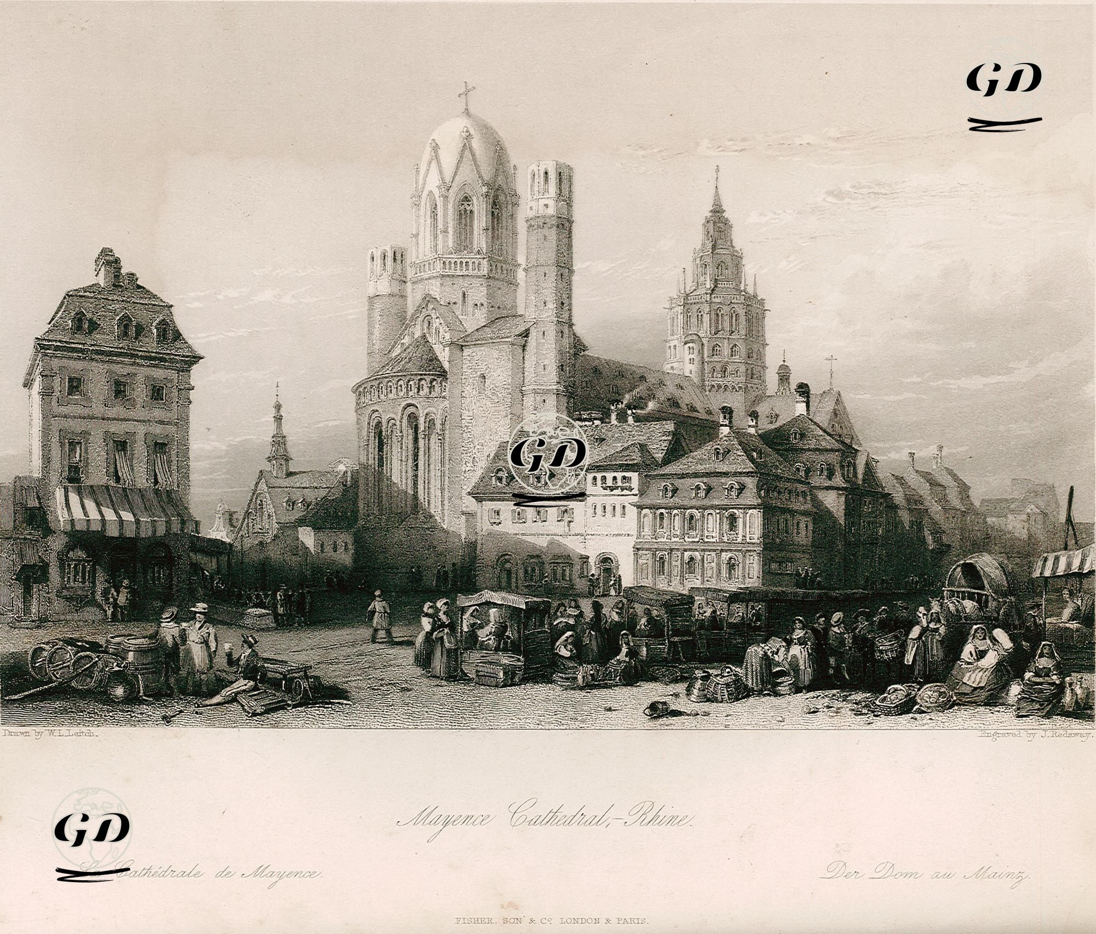 Mainz Katedrali - William Leighton Leitch (1804-1883) - 1840