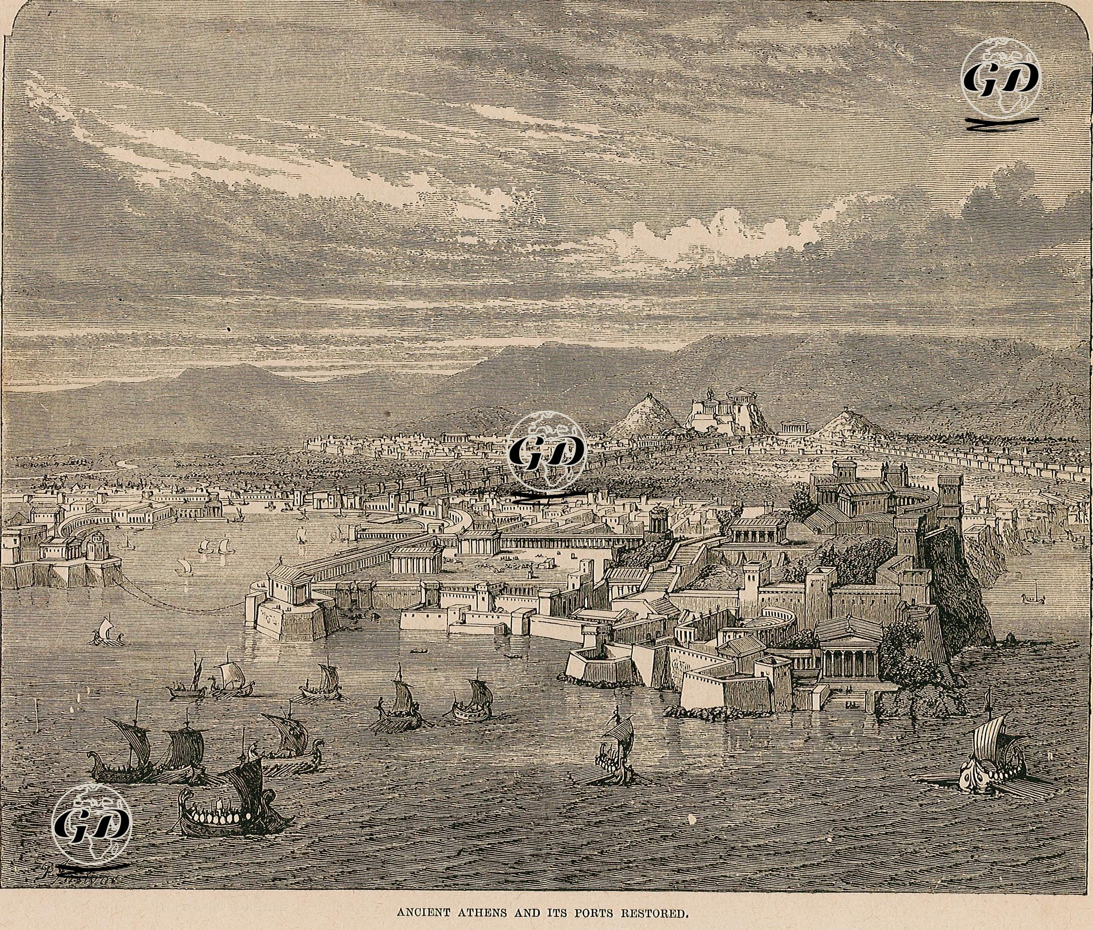 Antik Atina Şehri'nin Restore Edilmiş Hali -  - 1859
