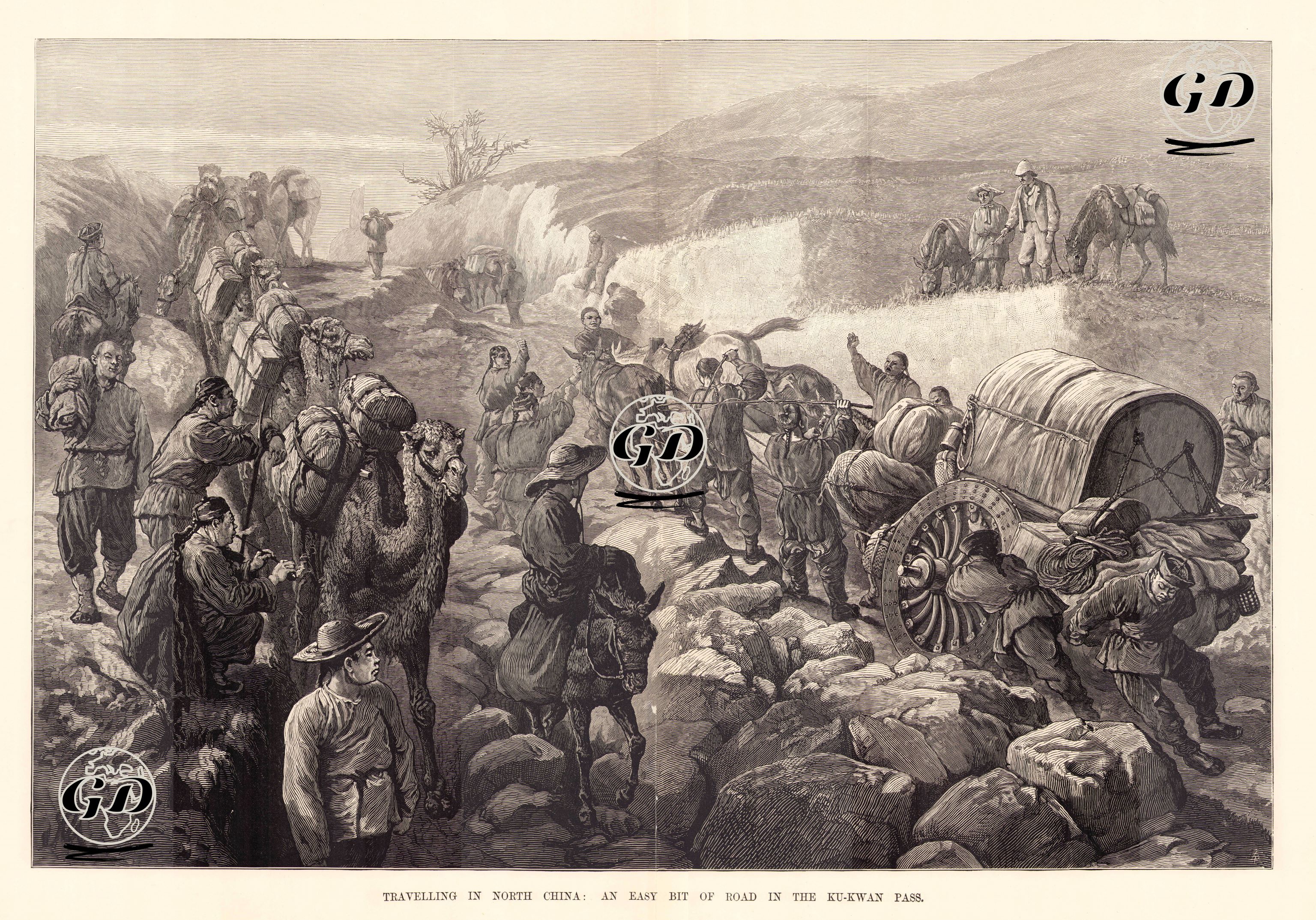 Kuzey Çin'de Ku-Kwan Geçidi -  - 1883
