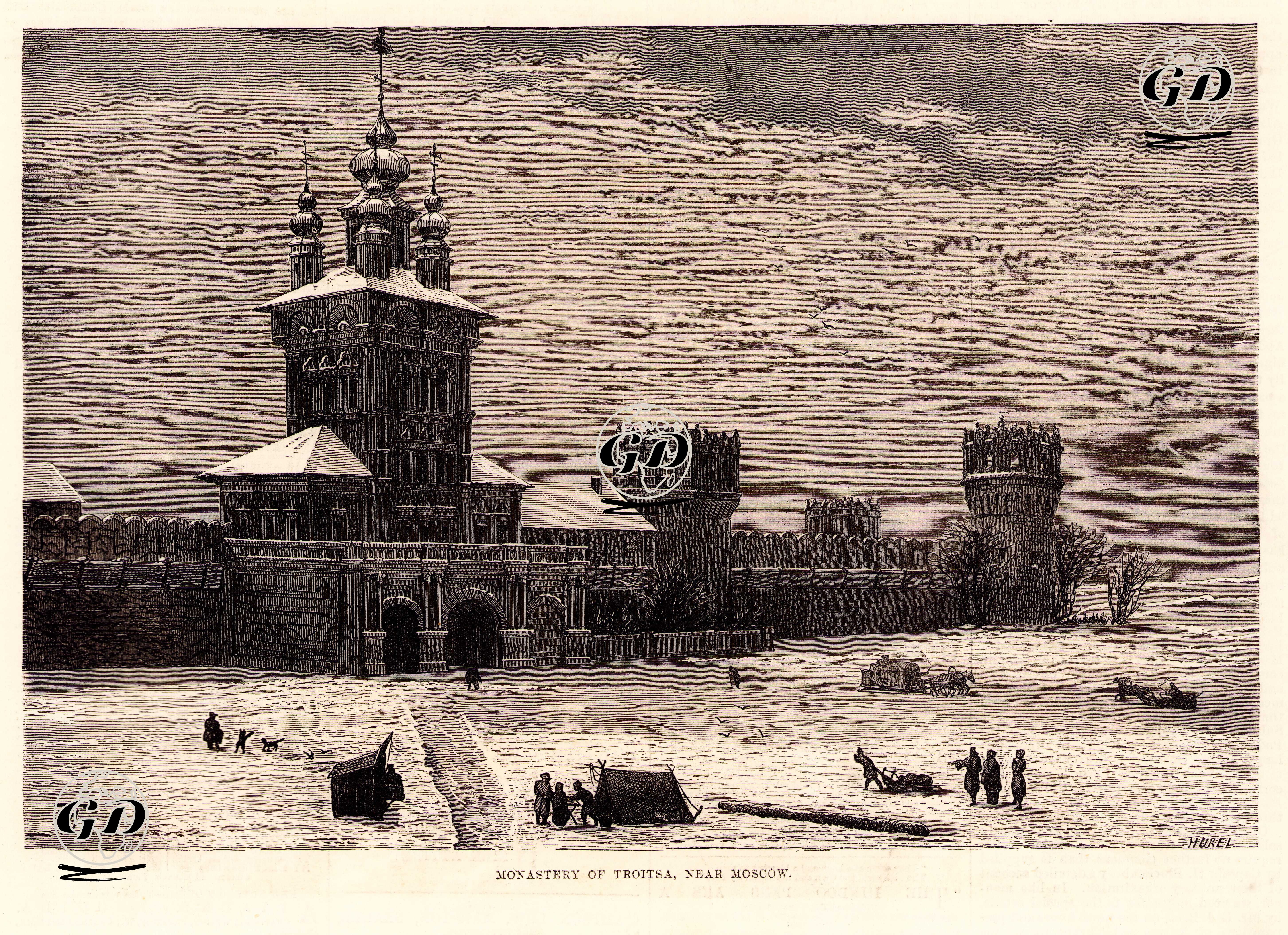 Moskova Yakınlarında Troitsa Manastırı -  - 1877