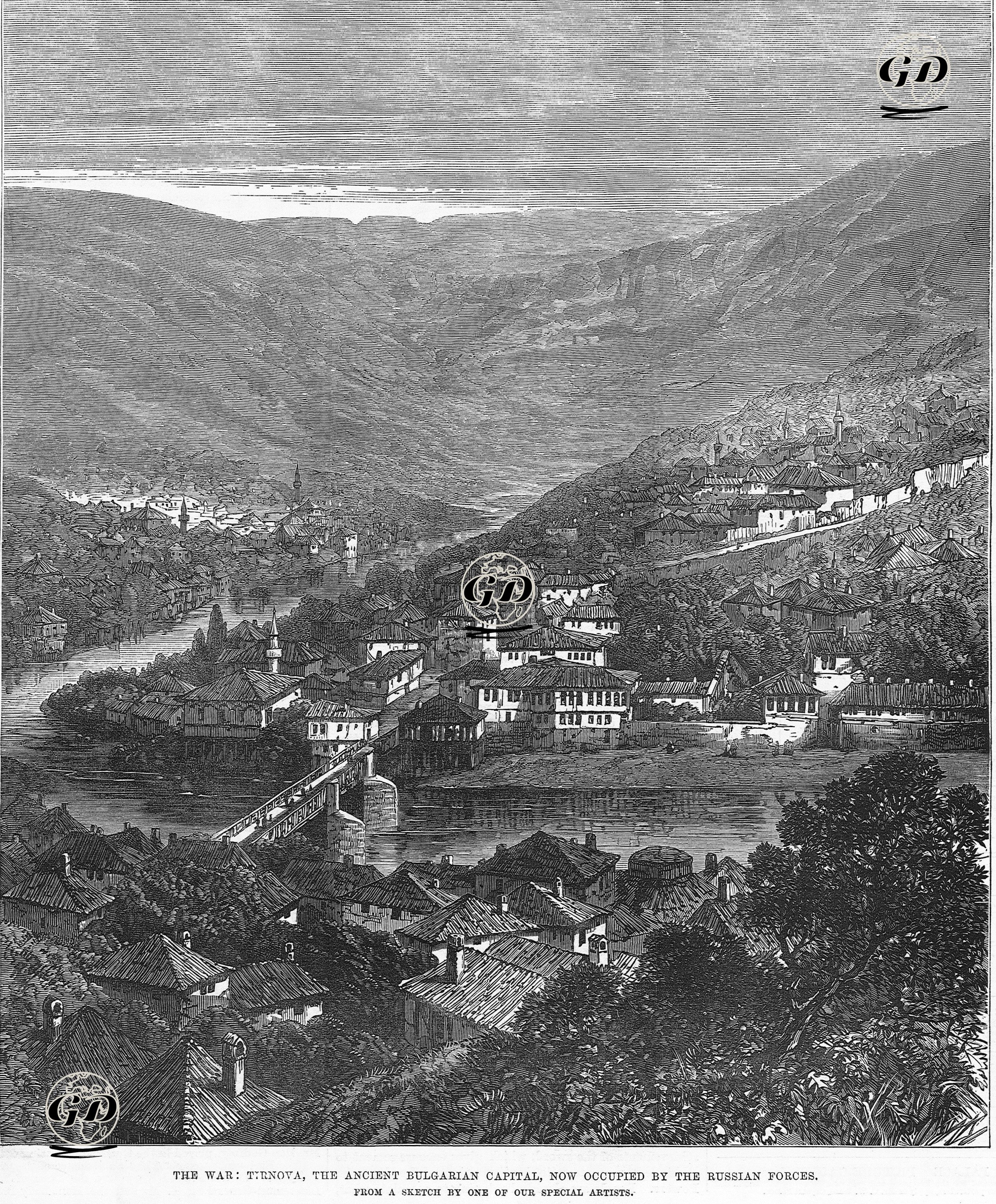 93 Harbi Sırasında Rus Ordusu Tarafından İşgal Edilen Bulgaristan'ın Eski Başkenti Tirnova -  - 1877