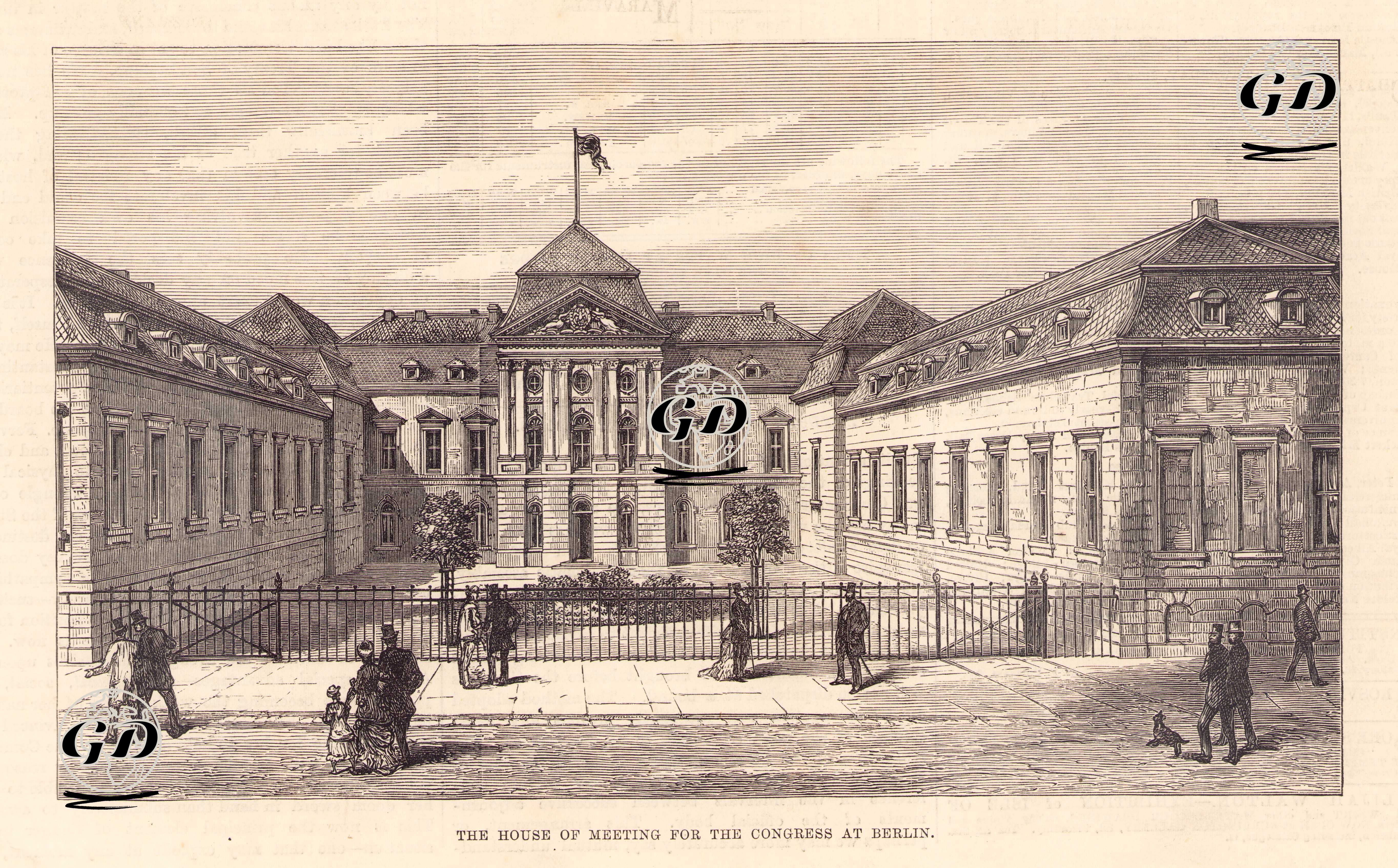 93 Harbi Sonrası Berlin Kongresinin Yapıldığı Radziwill Sarayı -  - 1878