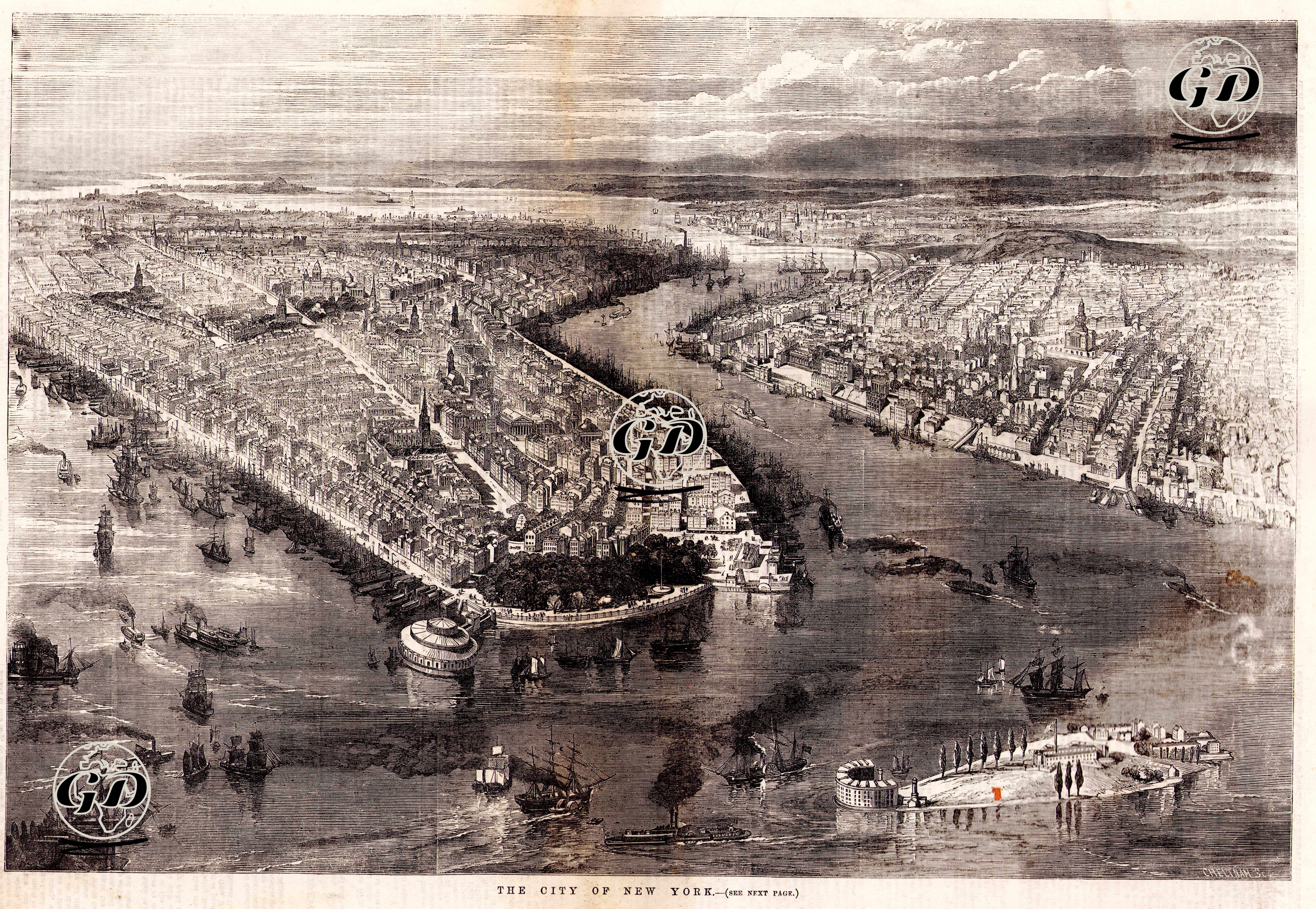 New York Şehri -  - 1855