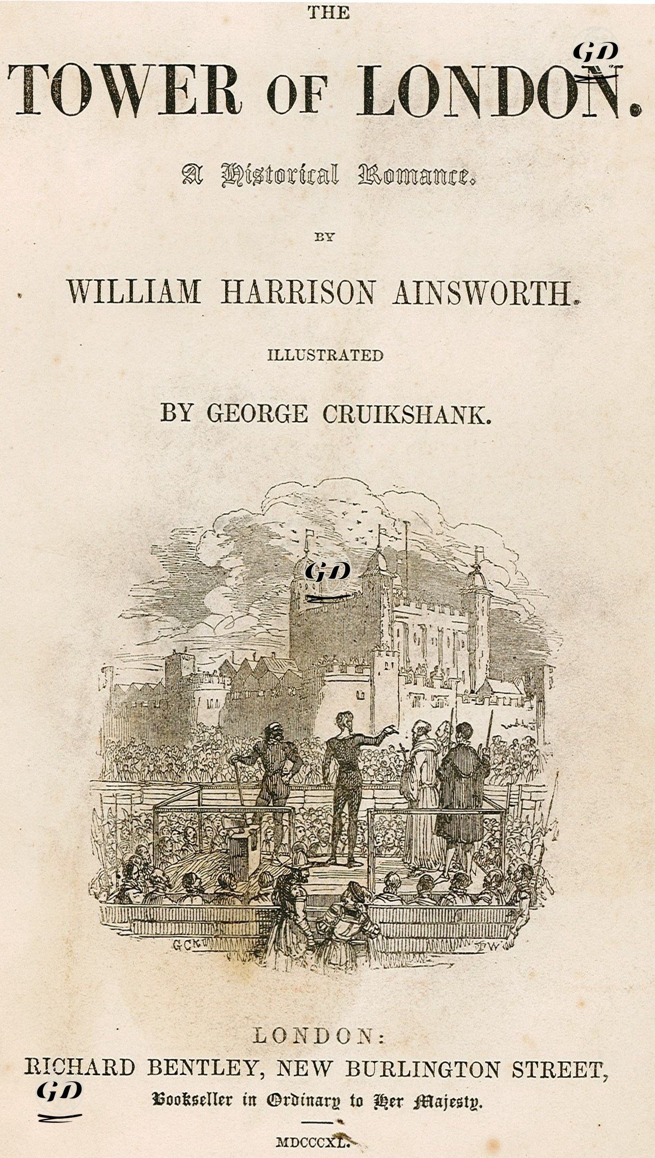 The Tower Of London  - George Cruikshank(1792-1878) - 1840