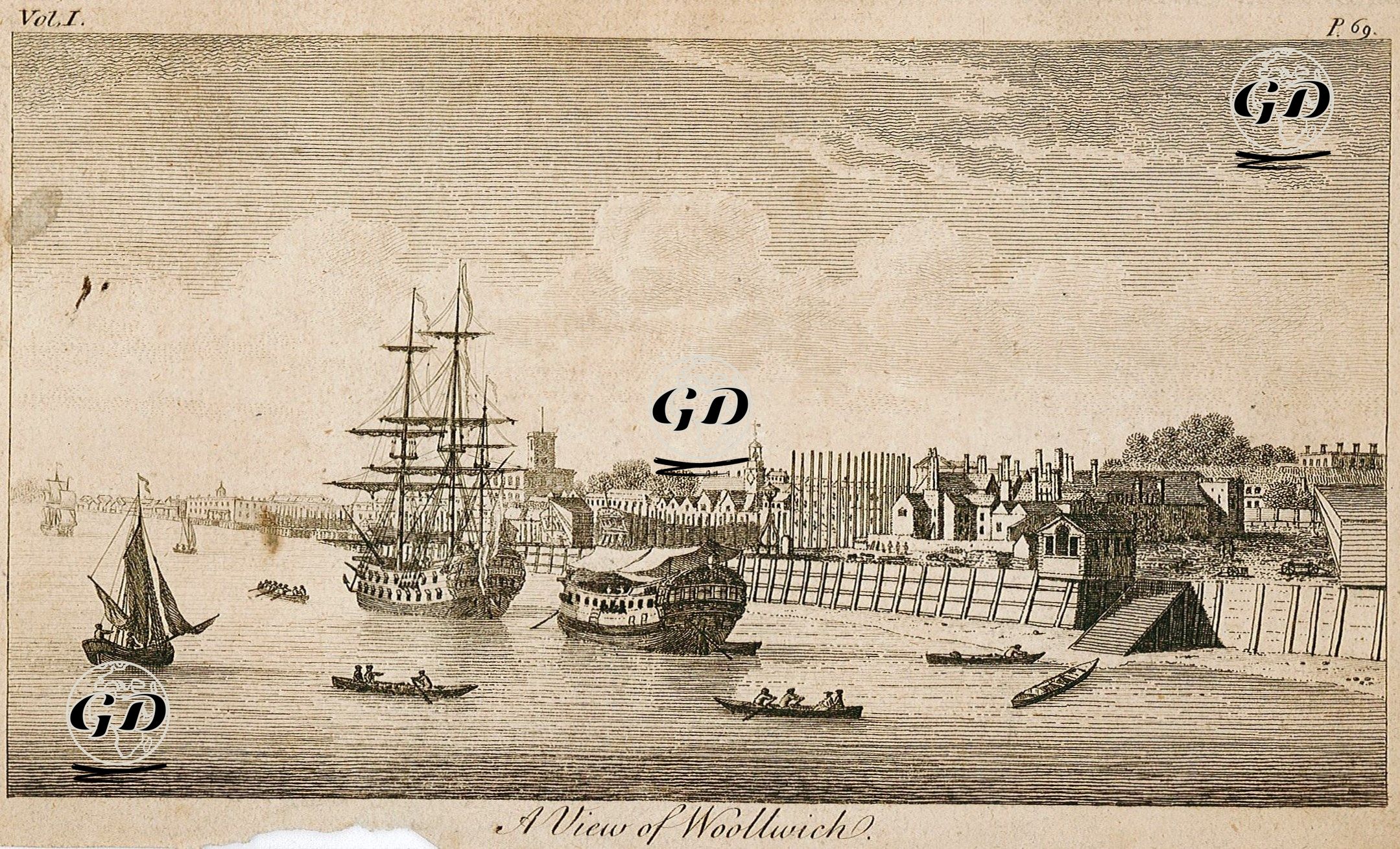 İngiliz Kraliyet Donanmasının Wollwich'deki Üssü -  - 1750's