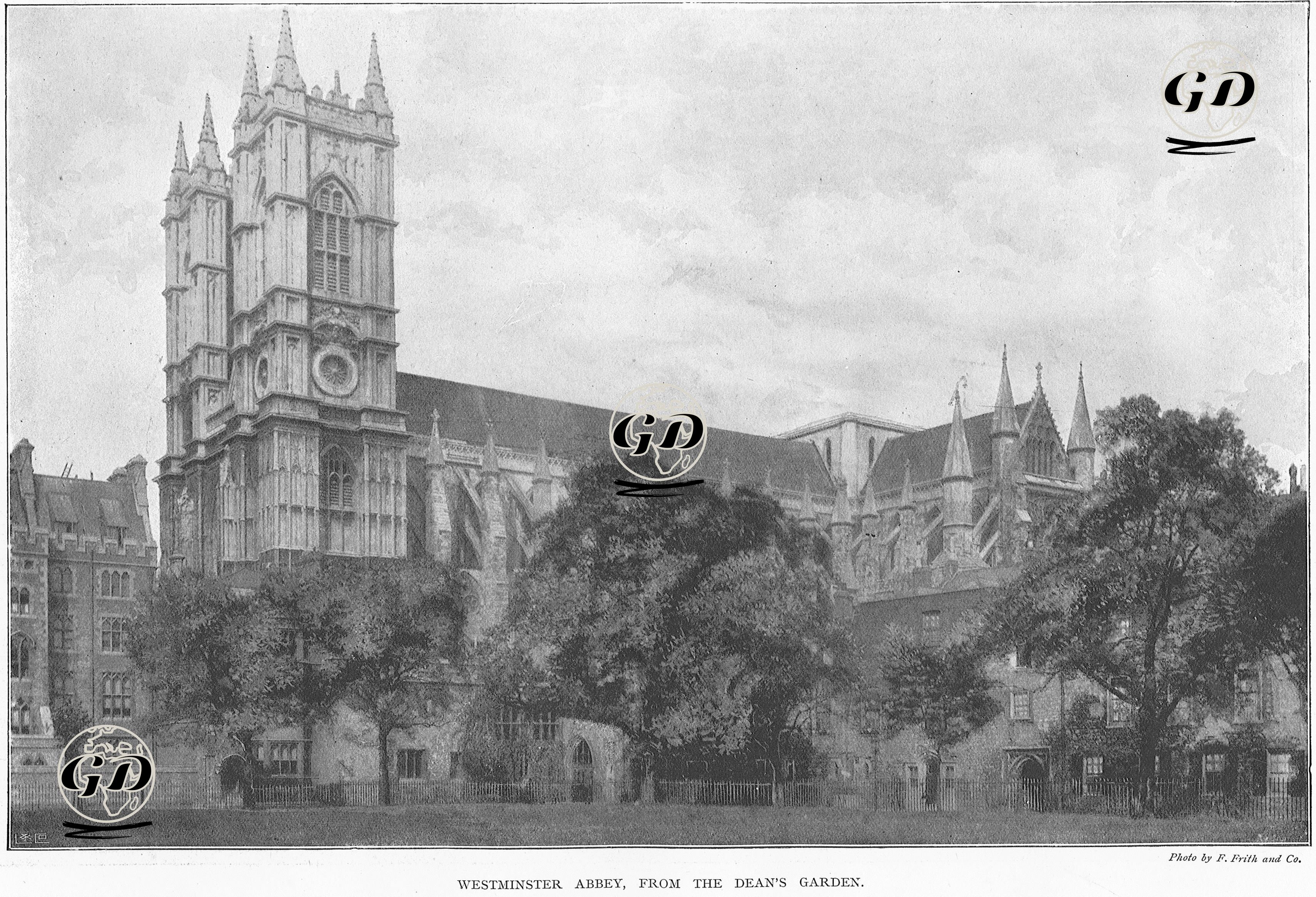 Dean Bahçesinden Westminster Manastırı  -  - 1895
