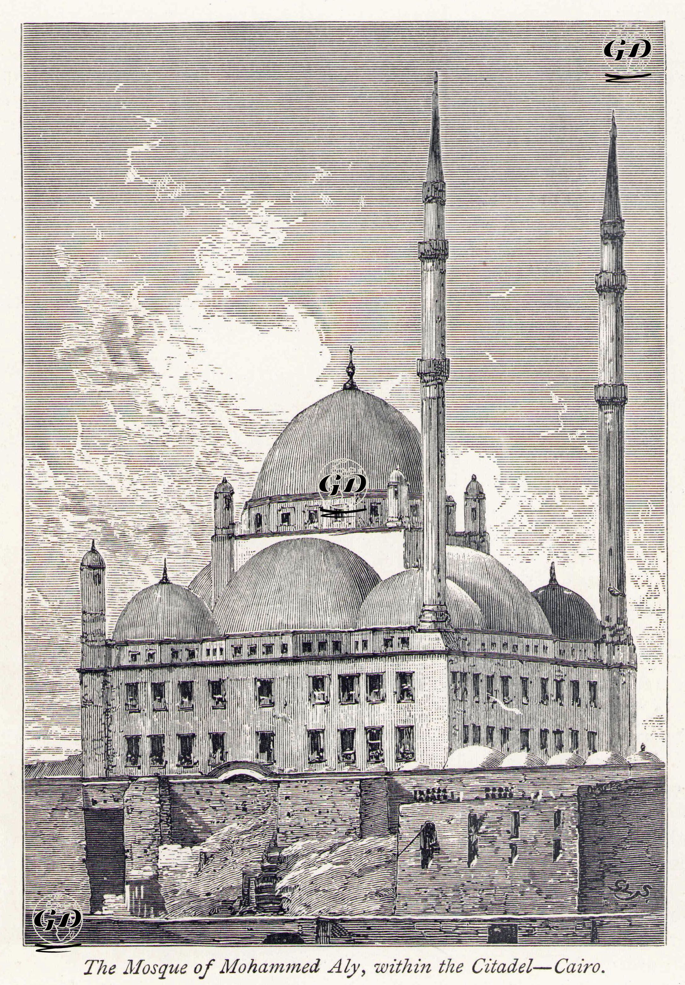 The Mosque Of Mohammed Aly, Within The Citadel, Cairo -  - 1879