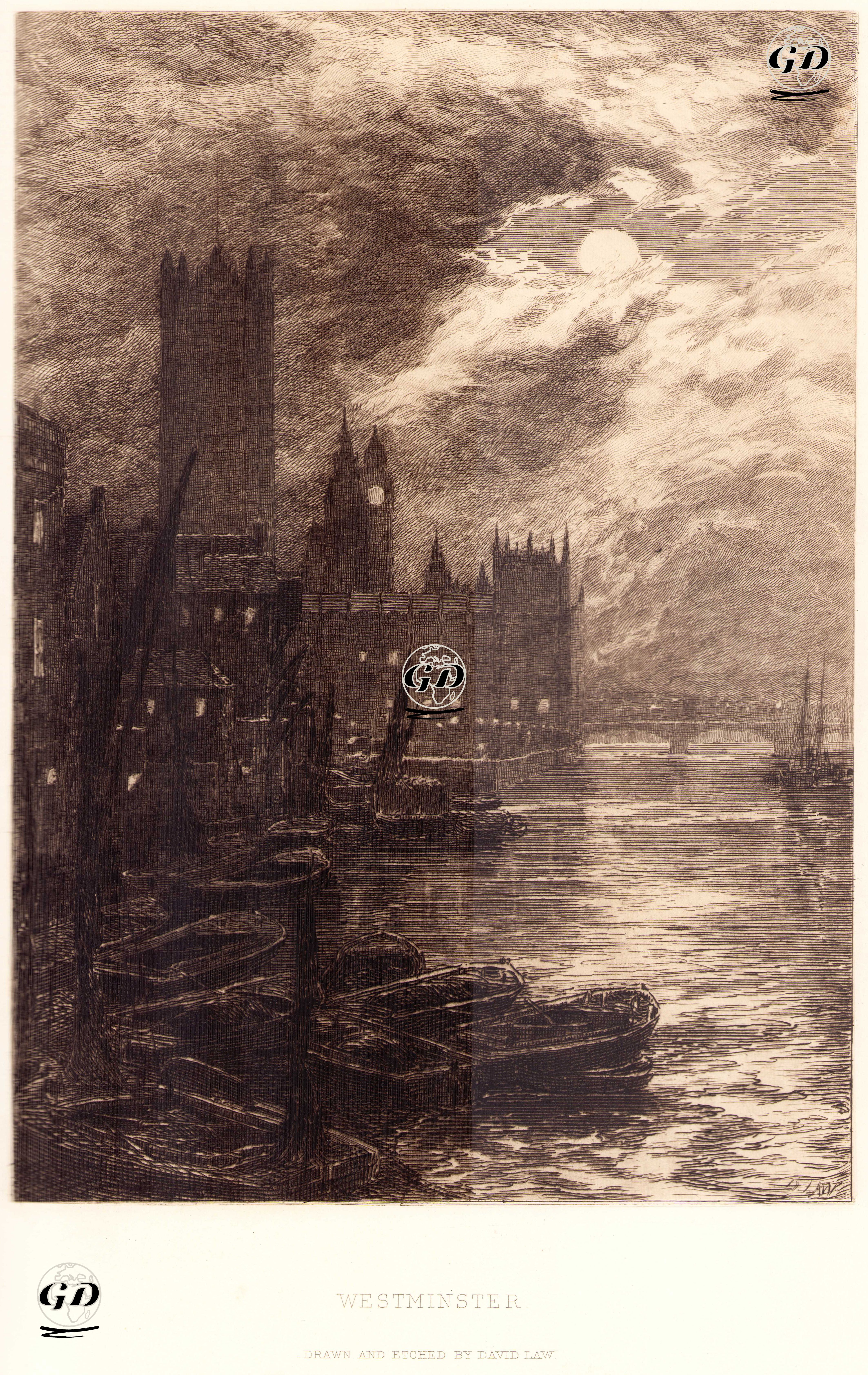 Westminster Sarayı, Londra - David Law (1831-1901) - 1884