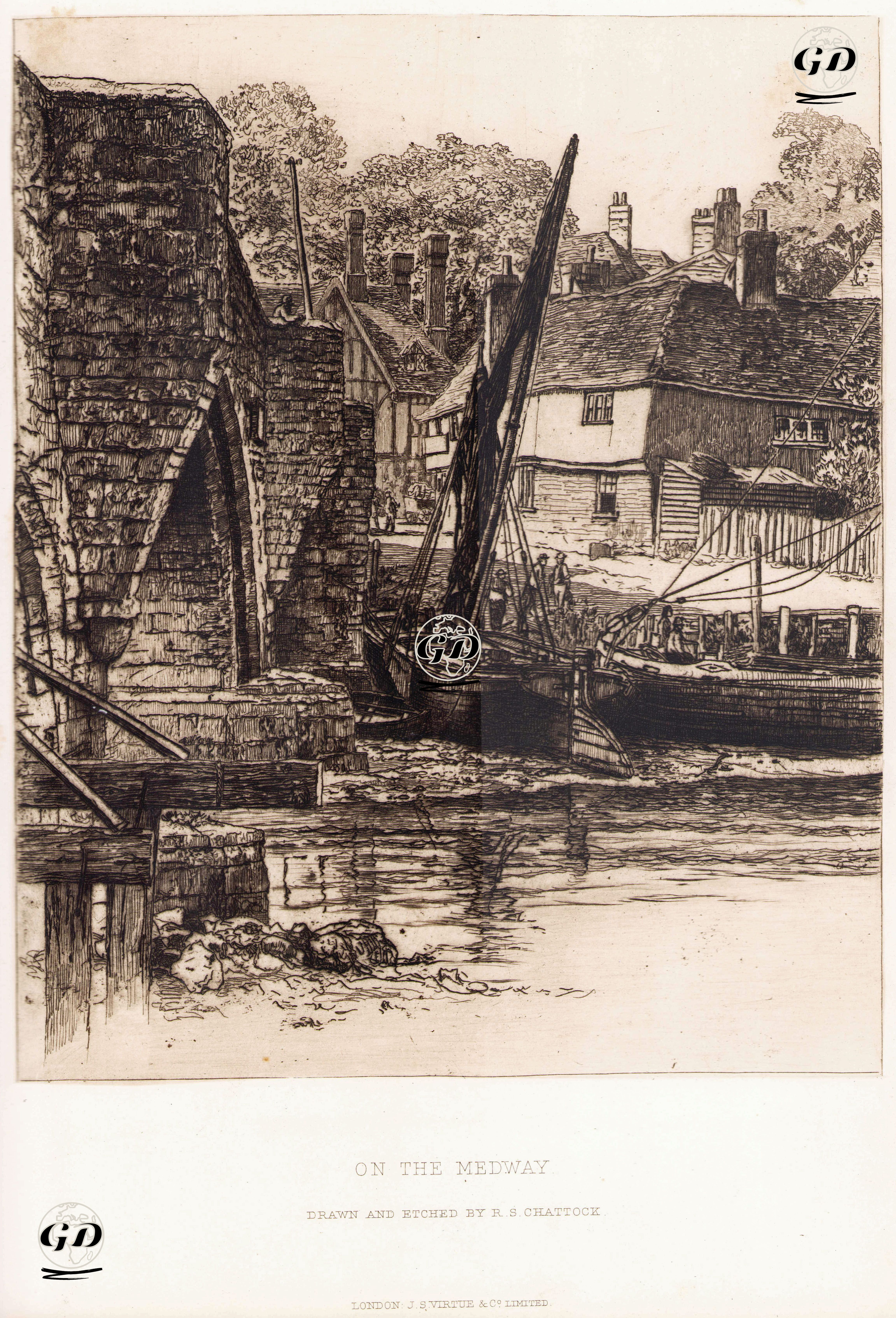 Medway Nehri - Richard Samuel Chattock (1825-1906) - 1884