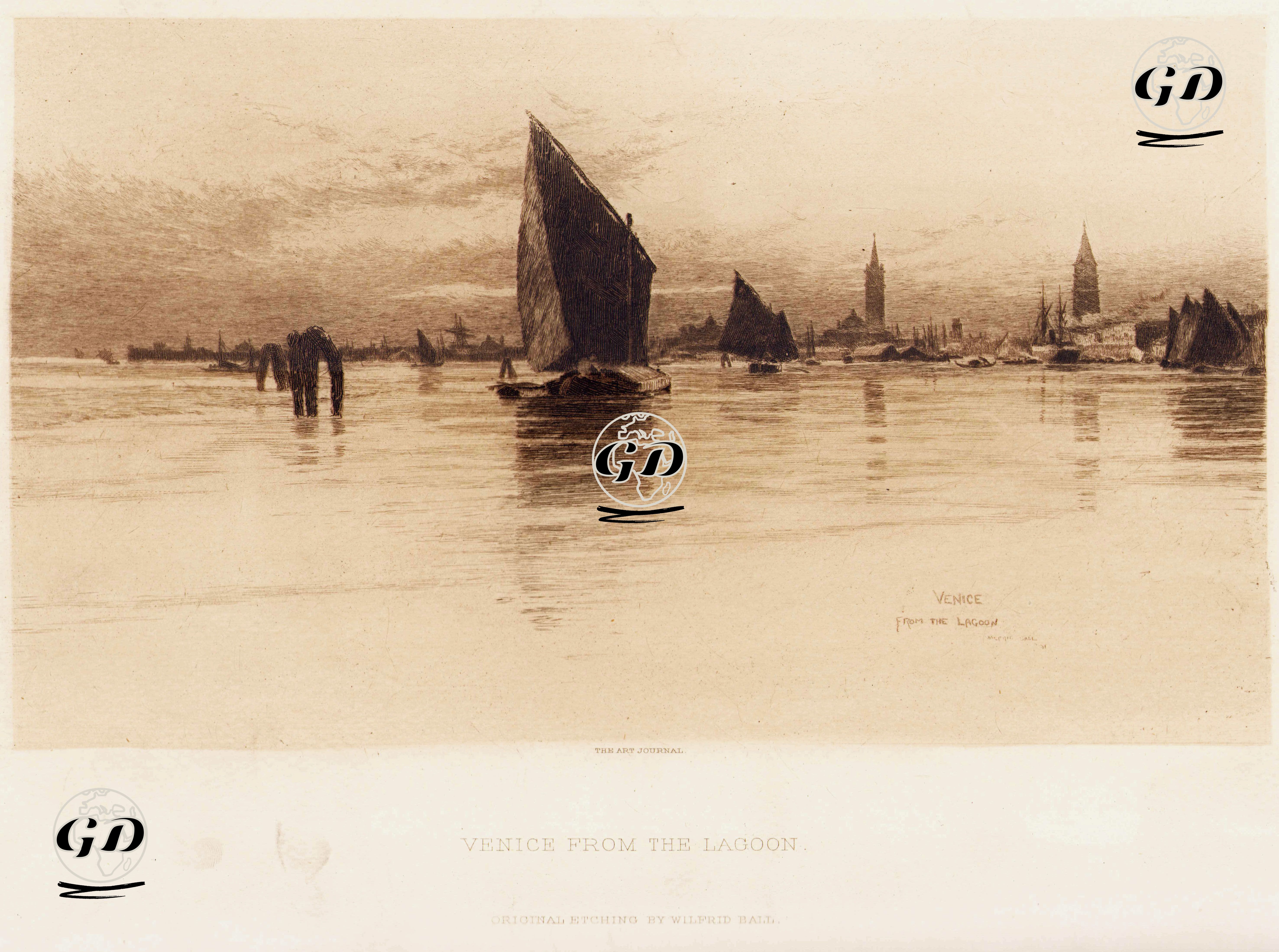 Denizden Venedik Manzarası -  - 1891