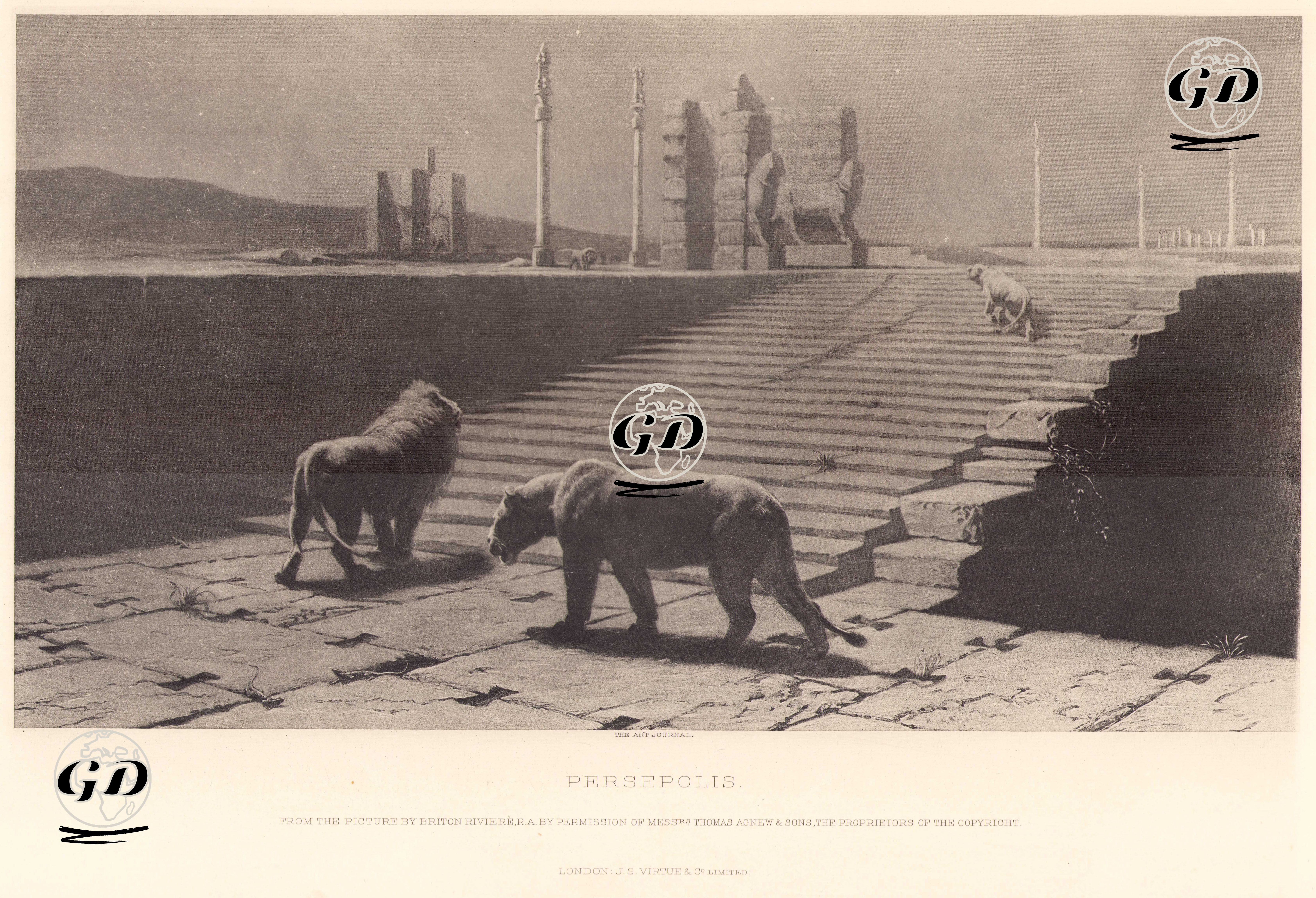 Persepolis Antik Şehri - Briton Riviere (1840-1920) - 1891