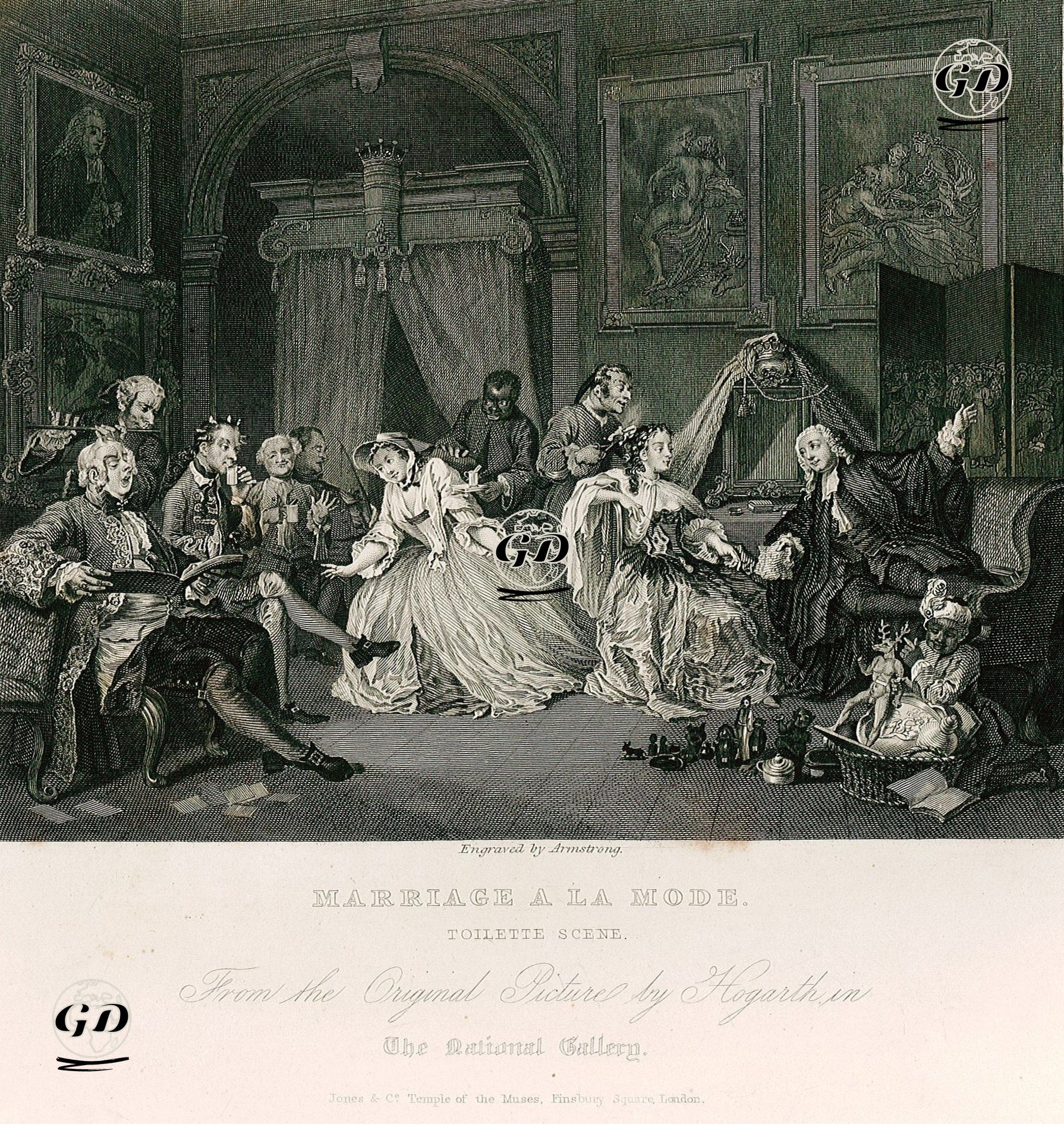 Marriage A La Mode-The Toilette - William Hogarth (1697-1764) - 1833