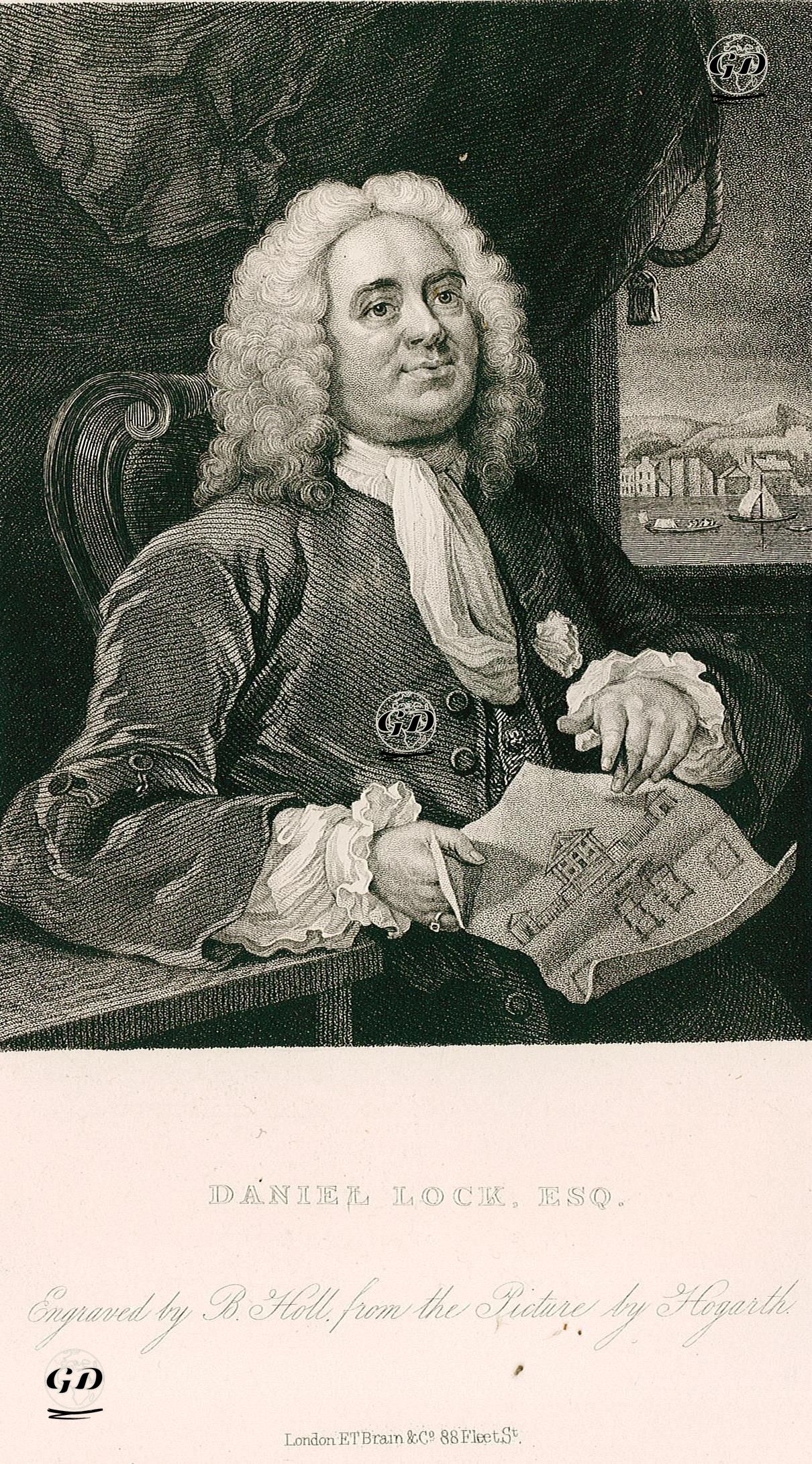 Daniel Lock, Esq. - William Hogarth (1697-1764) - 1833