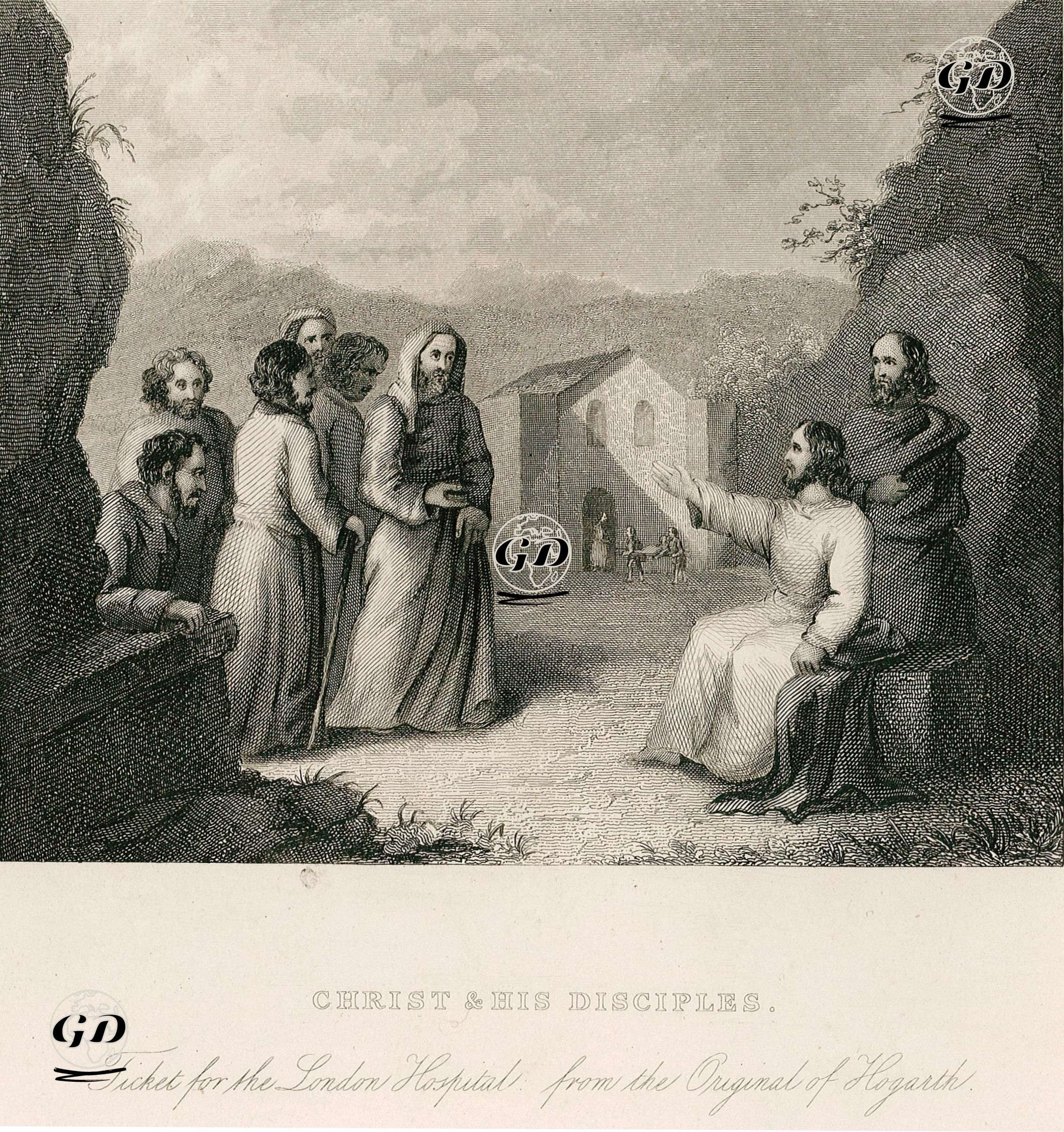 Christ & His Disciples - William Hogarth (1697-1764) - 1850's