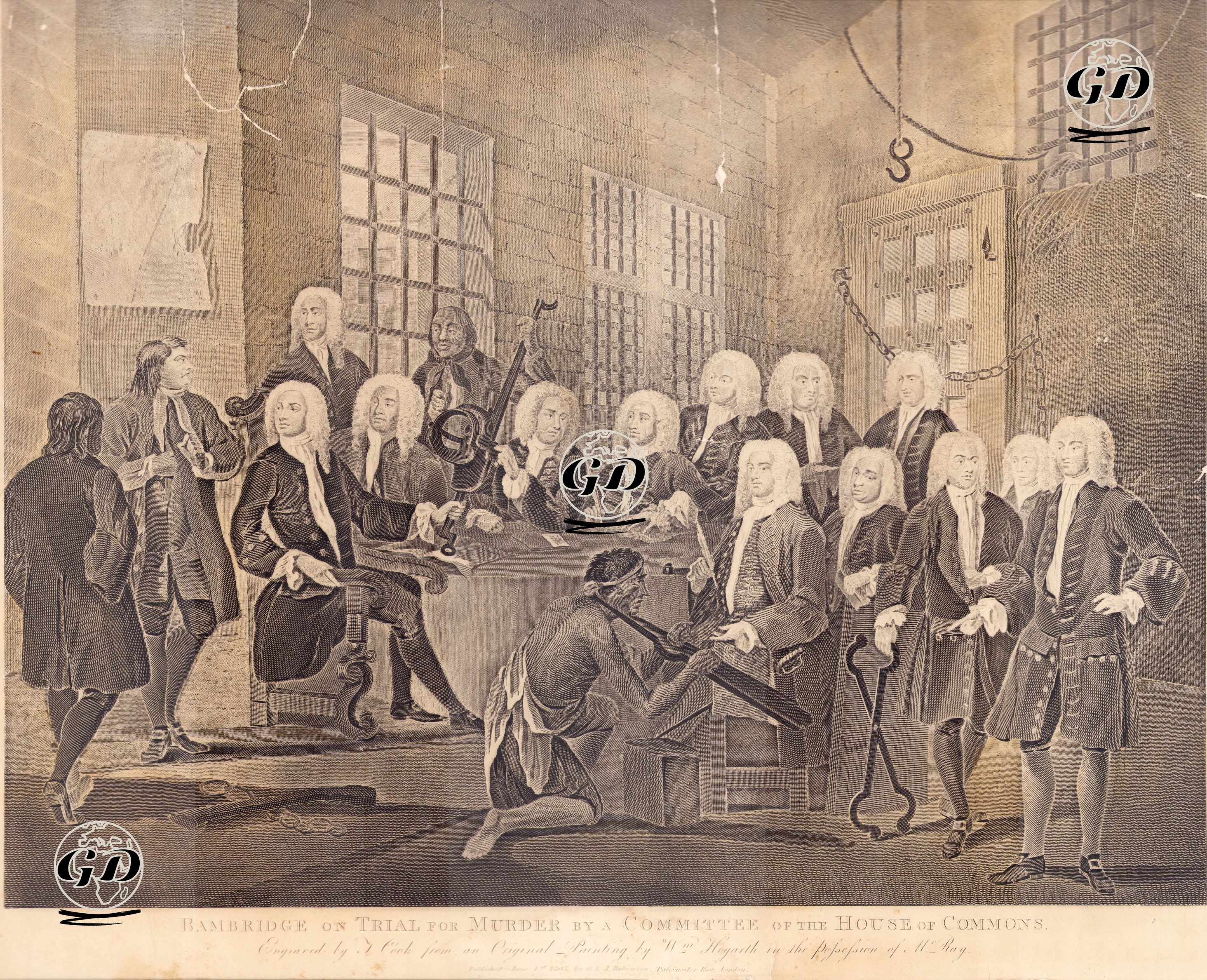 Bambridge on Trial for Murder by a Committee of the House of Commons - William Hogarth (1697-1764) - 1803