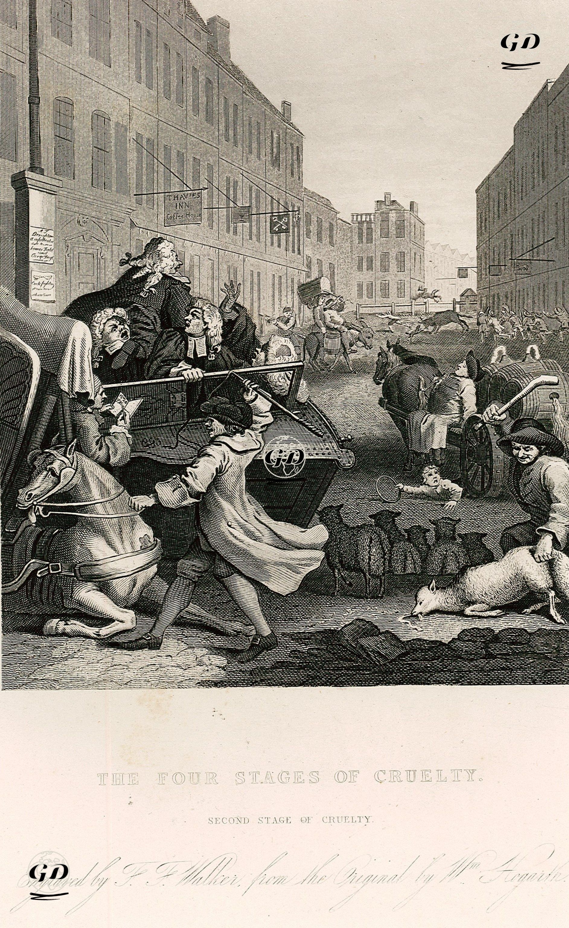 The Four Stages Of Cruelty-The Second Stage Of Cruelty - William Hogarth (1697-1764) - 1833