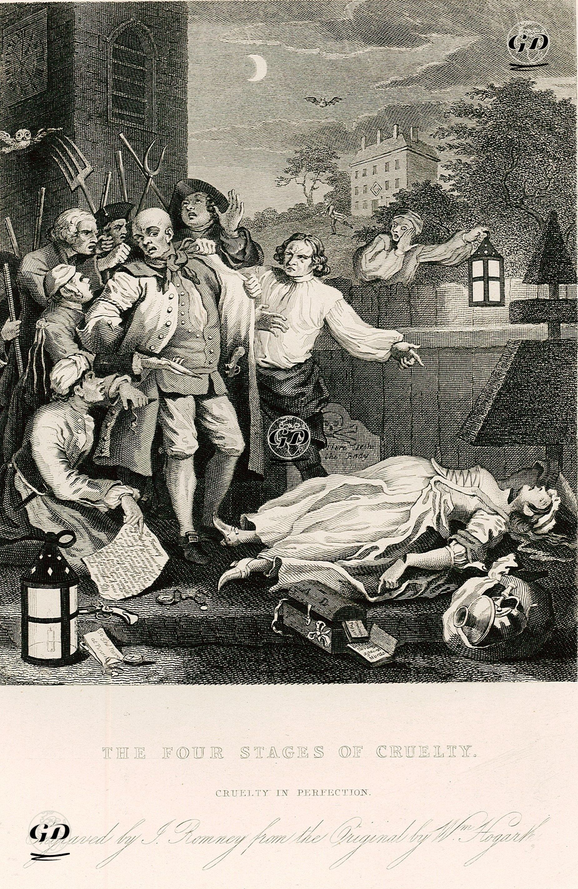 The Four Stages Of Cruelty-Cruelty In Perfection - William Hogarth (1697-1764) - 1833