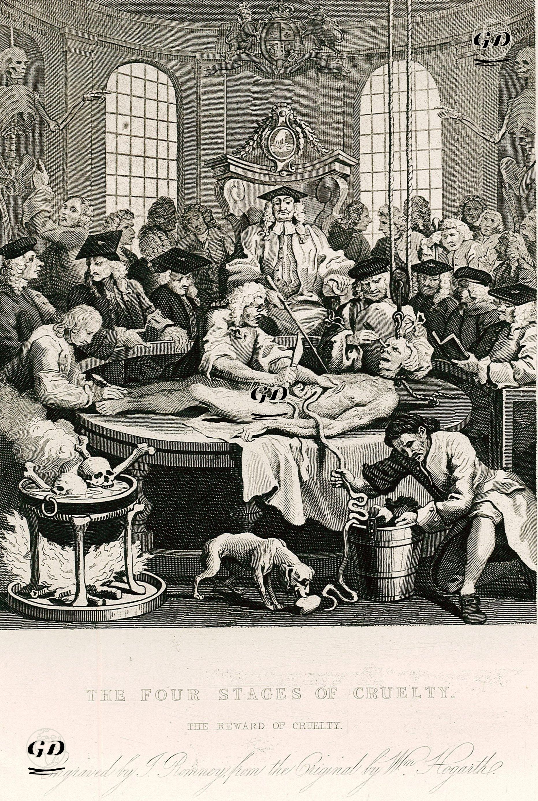 The Four Stages Of Cruelty-The Reward Of Cruelty - William Hogarth (1697-1764) - 1833