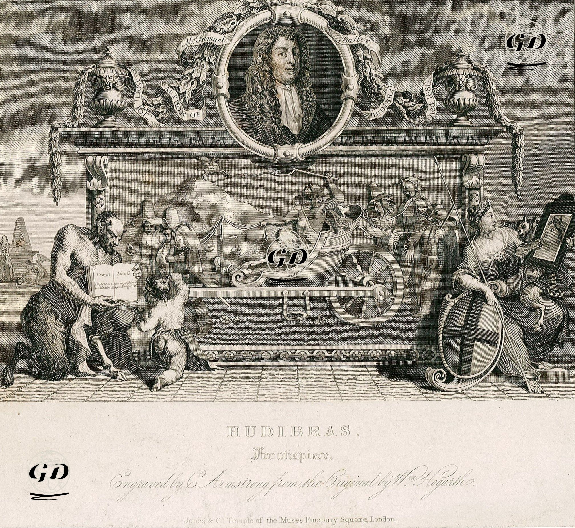 Hudibras-Frontispiece - William Hogarth (1697-1764) - 1833