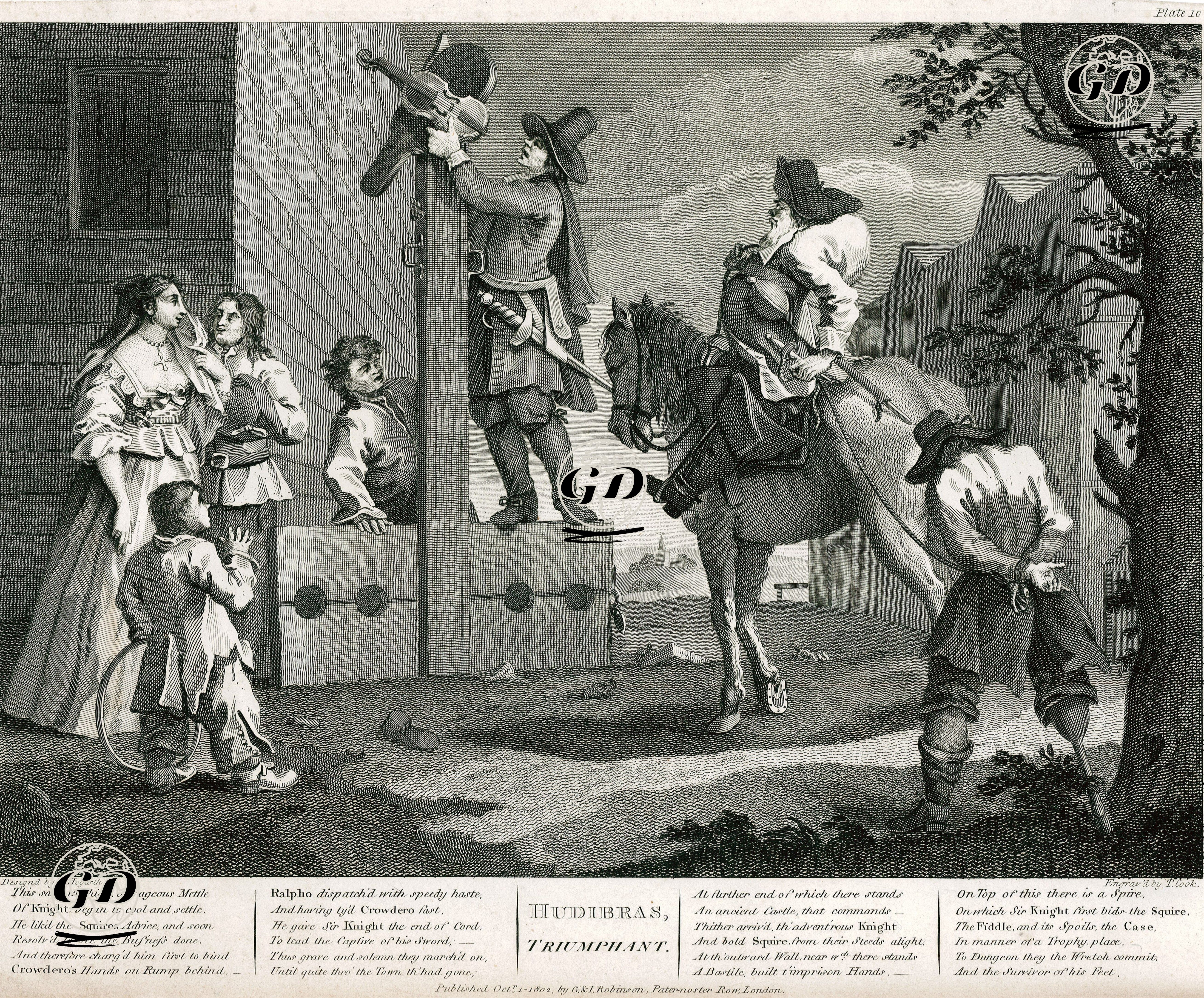 Hudibras Triumphant-Plate 10  - William Hogarth (1697-1764) - 1802