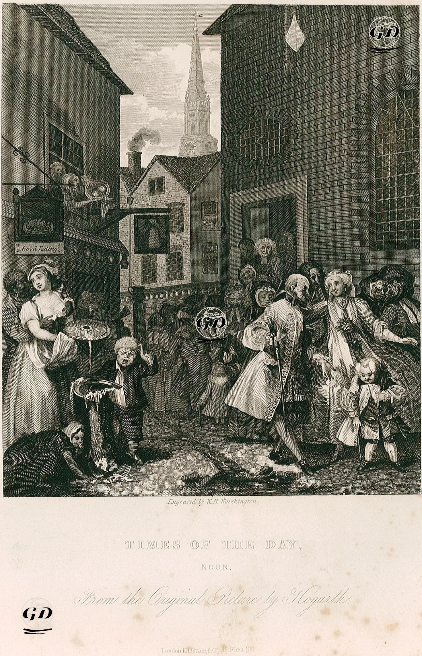 Times Of The Day-Noon - William Hogarth (1697-1764) - 1833