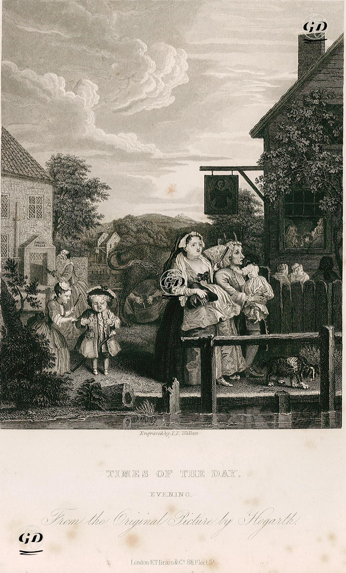 Times Of The Day-Evening - William Hogarth (1697-1764) - 1833