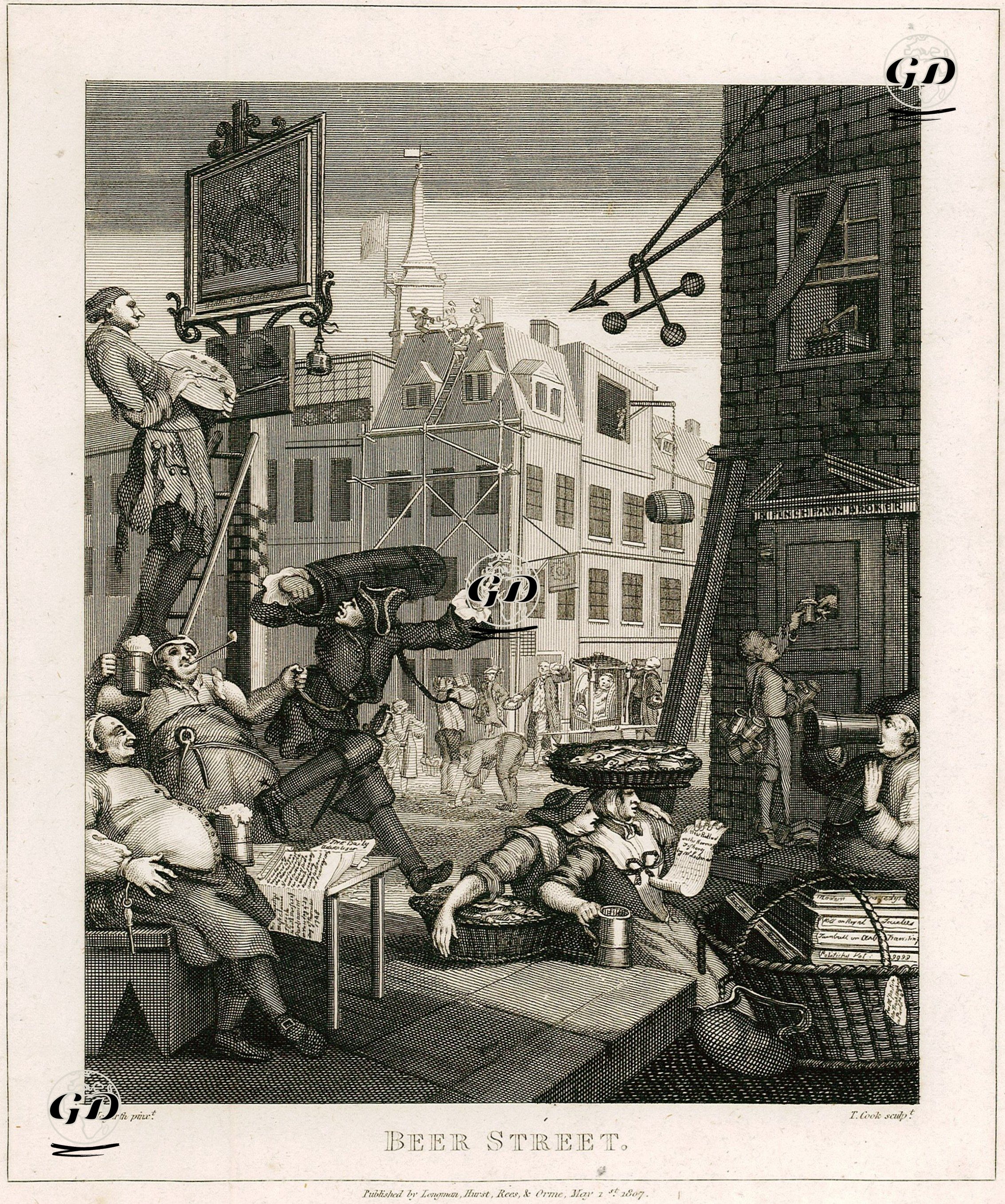 Beer Street - William Hogarth (1697-1764) - 1807