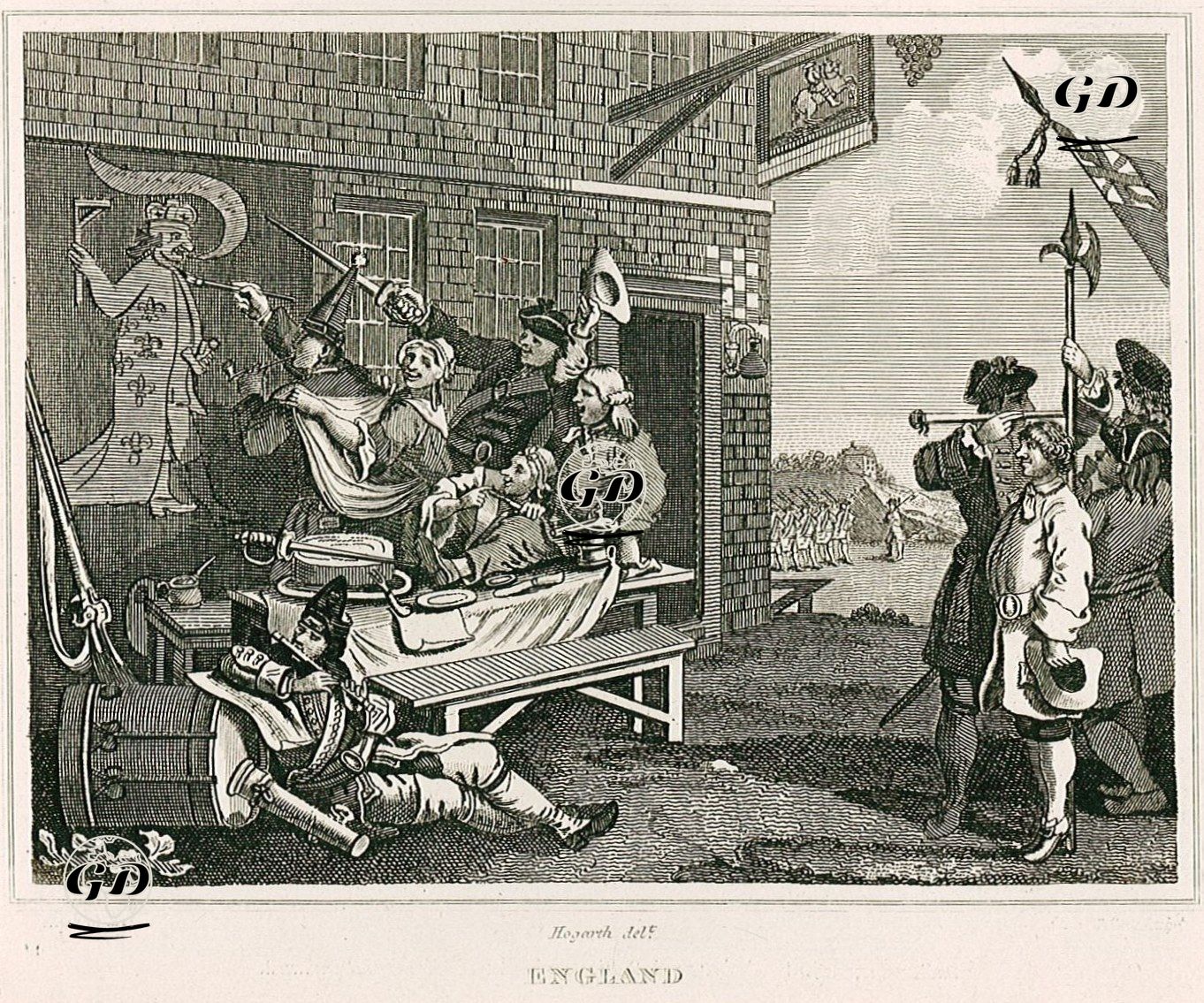 England - William Hogarth (1697-1764) - 1850's