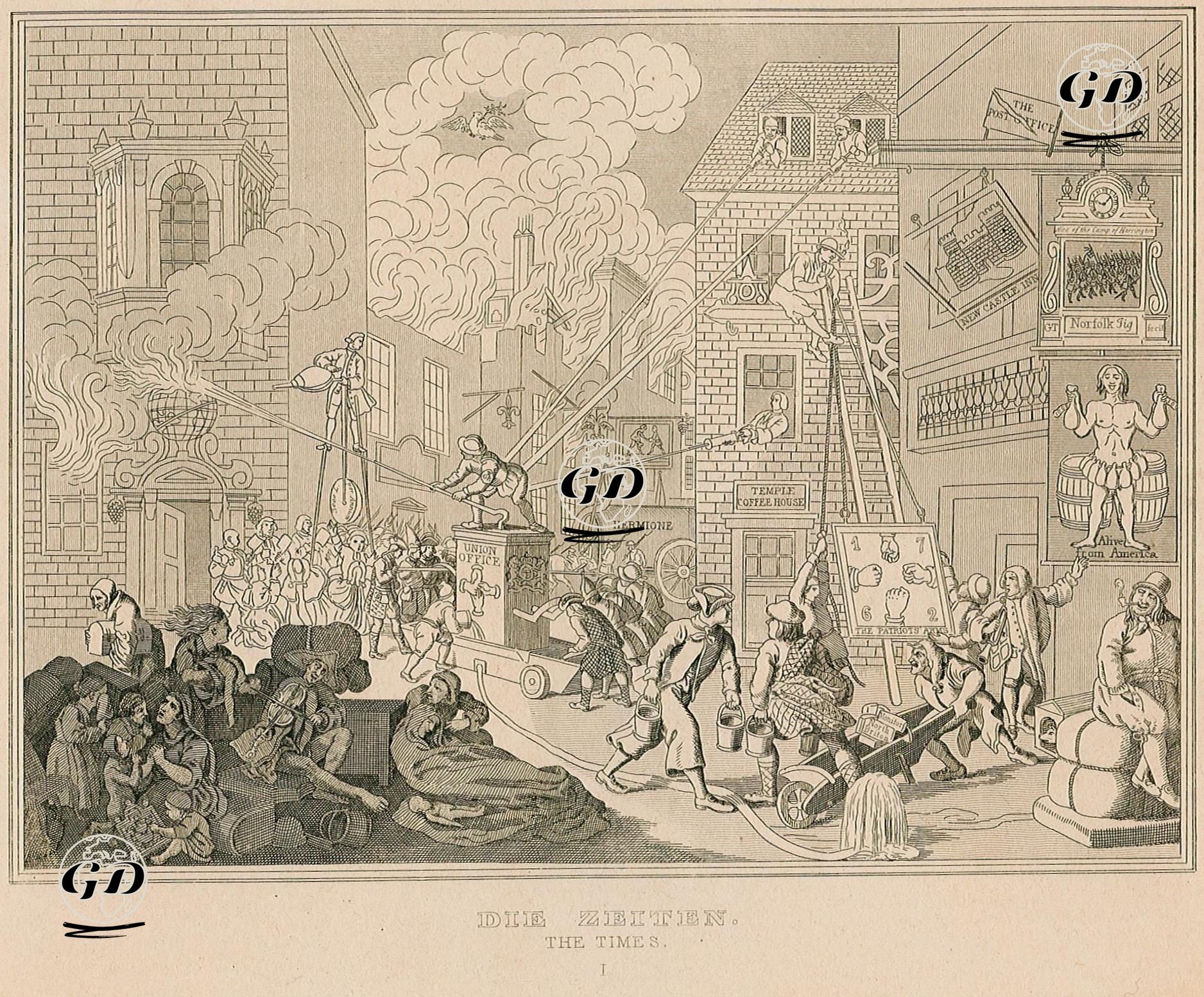 The Times-Plate 1. - William Hogarth (1697-1764) - 1850's