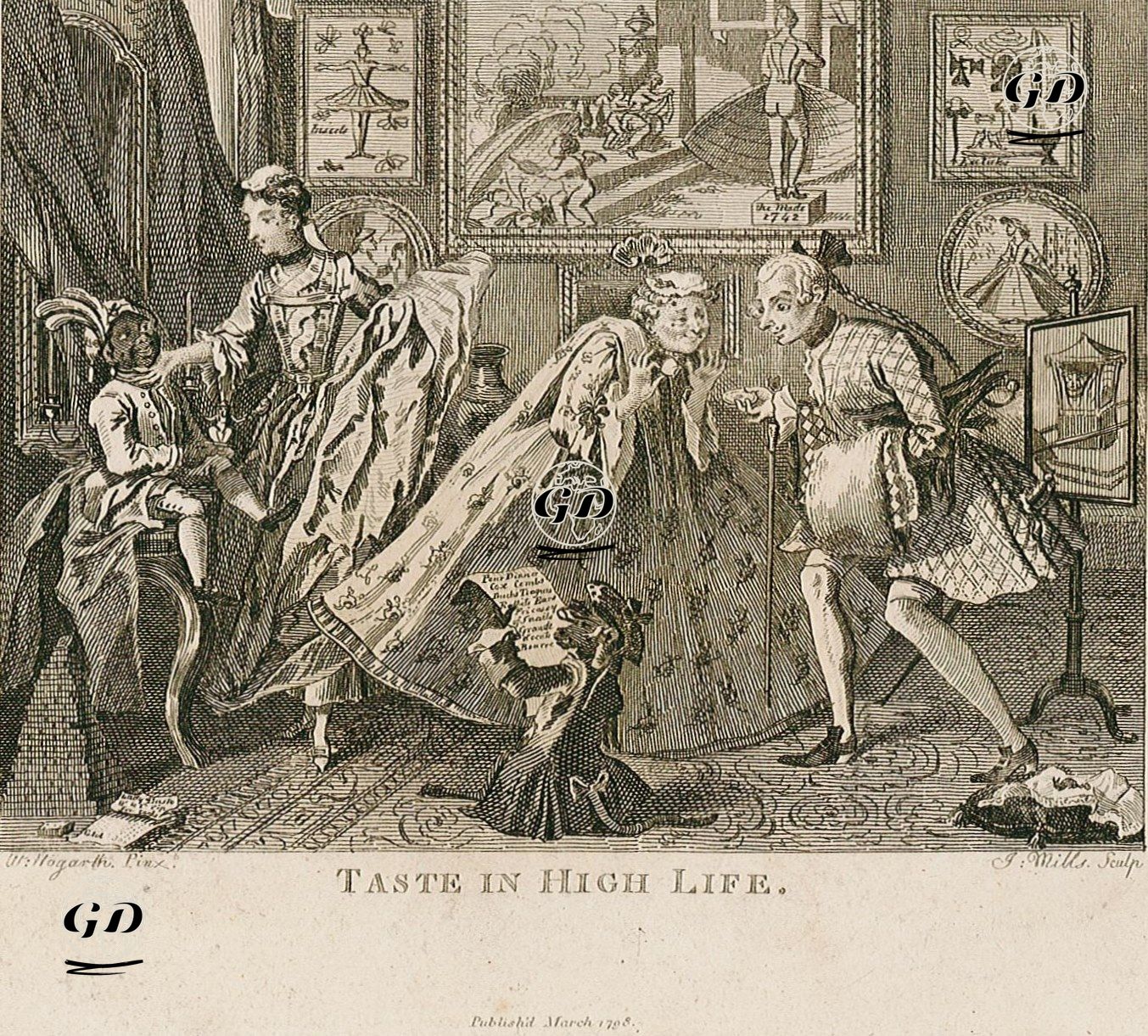 Taste in High Life - William Hogarth (1697-1764) - 1798
