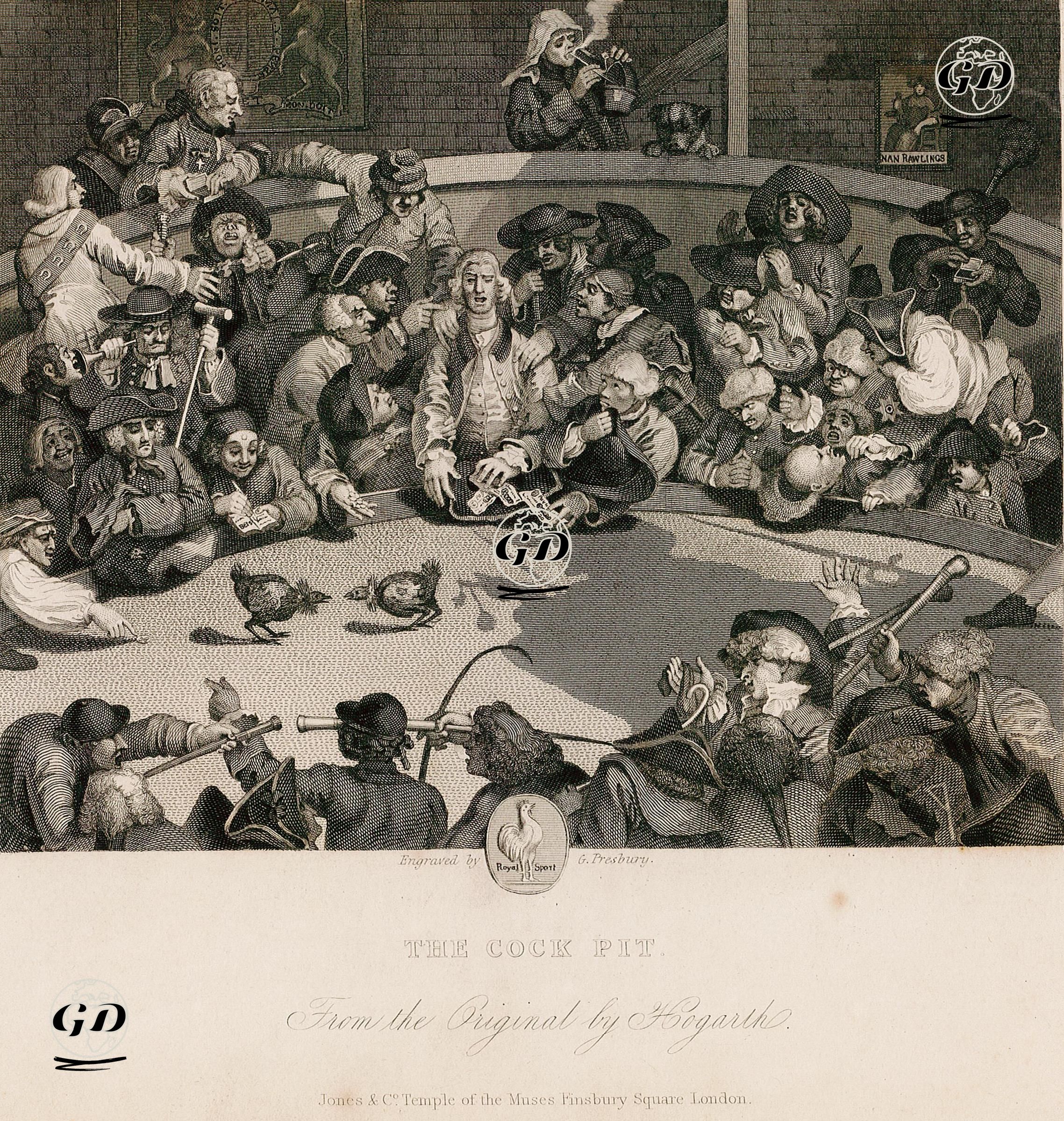 The Cock Pit - William Hogarth (1697-1764) - 1833