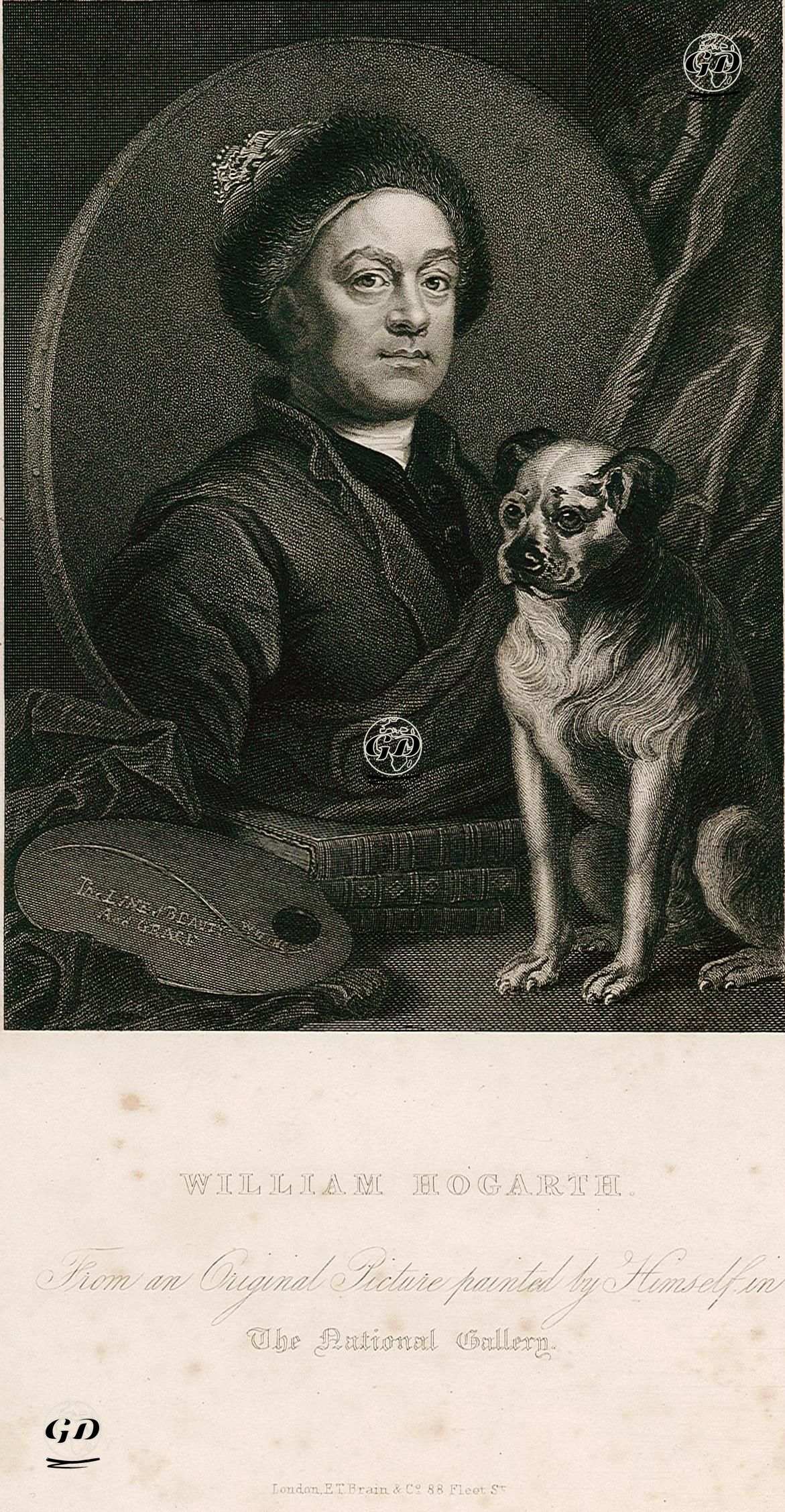 William Hogarth From An Original Picture Painted By Himself - William Hogarth (1697-1764) - 1833