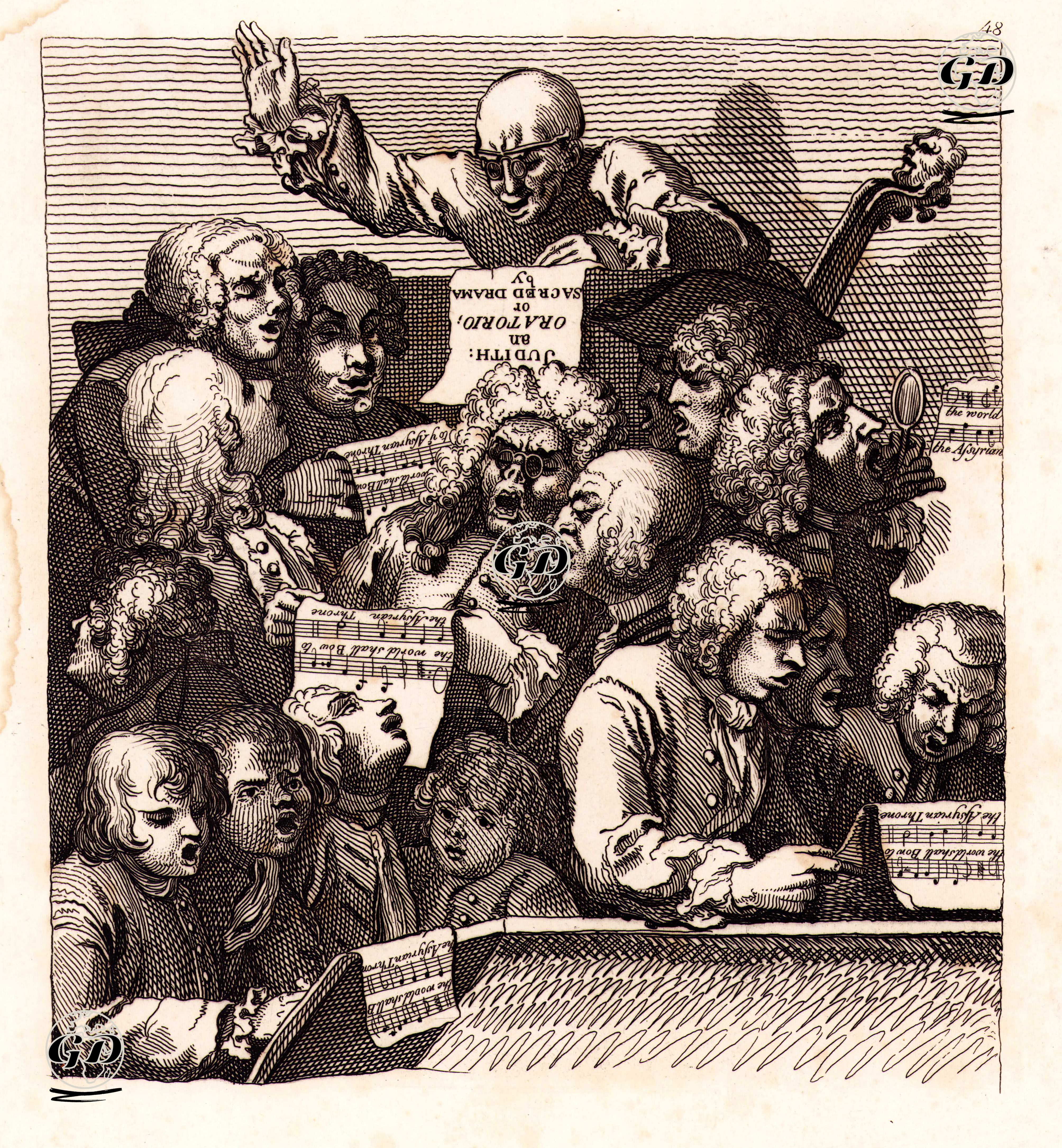 The Chorus - William Hogarth (1697-1764) - 1820's