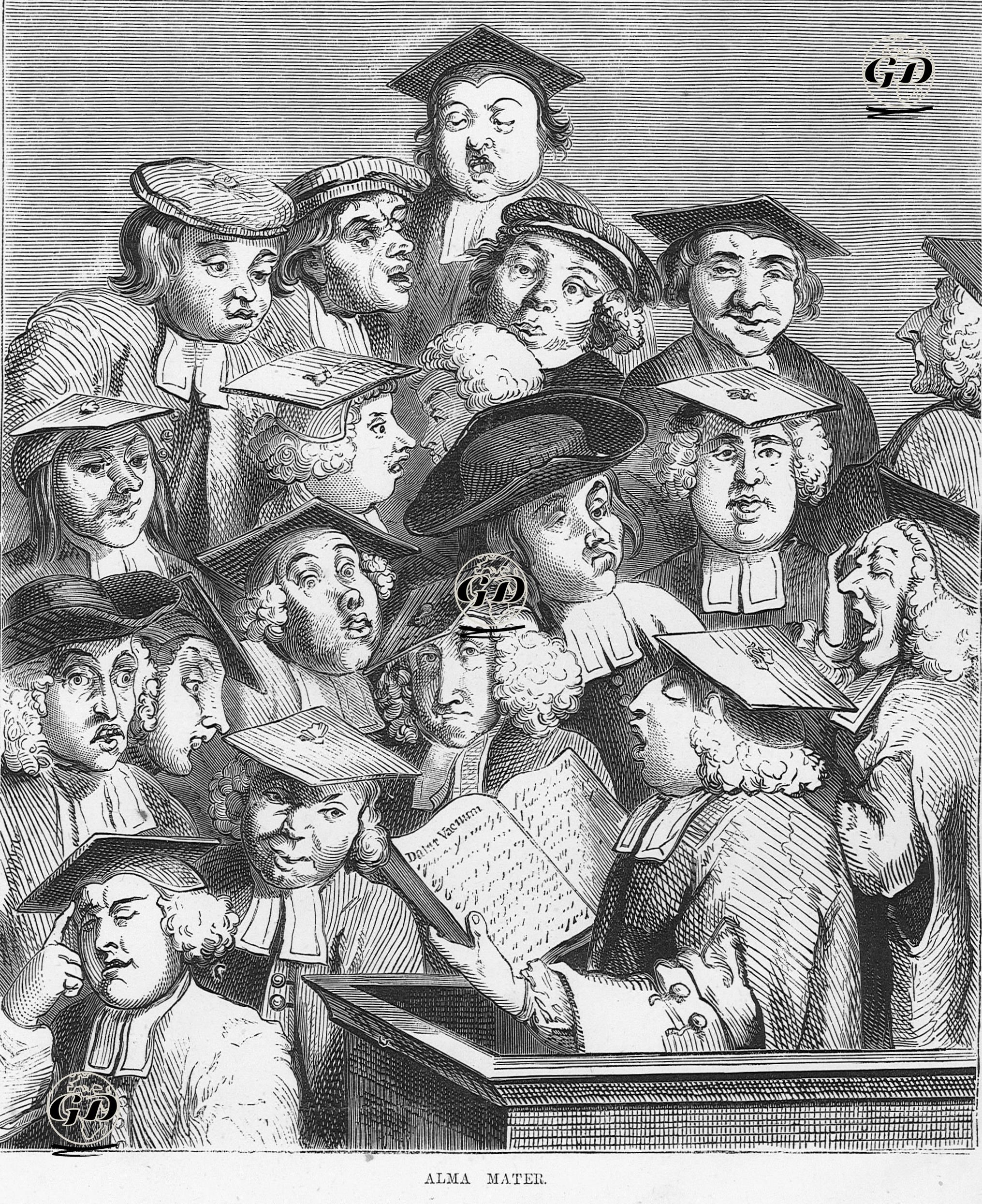 Alma Mater - William Hogarth (1697-1764) - 1870's
