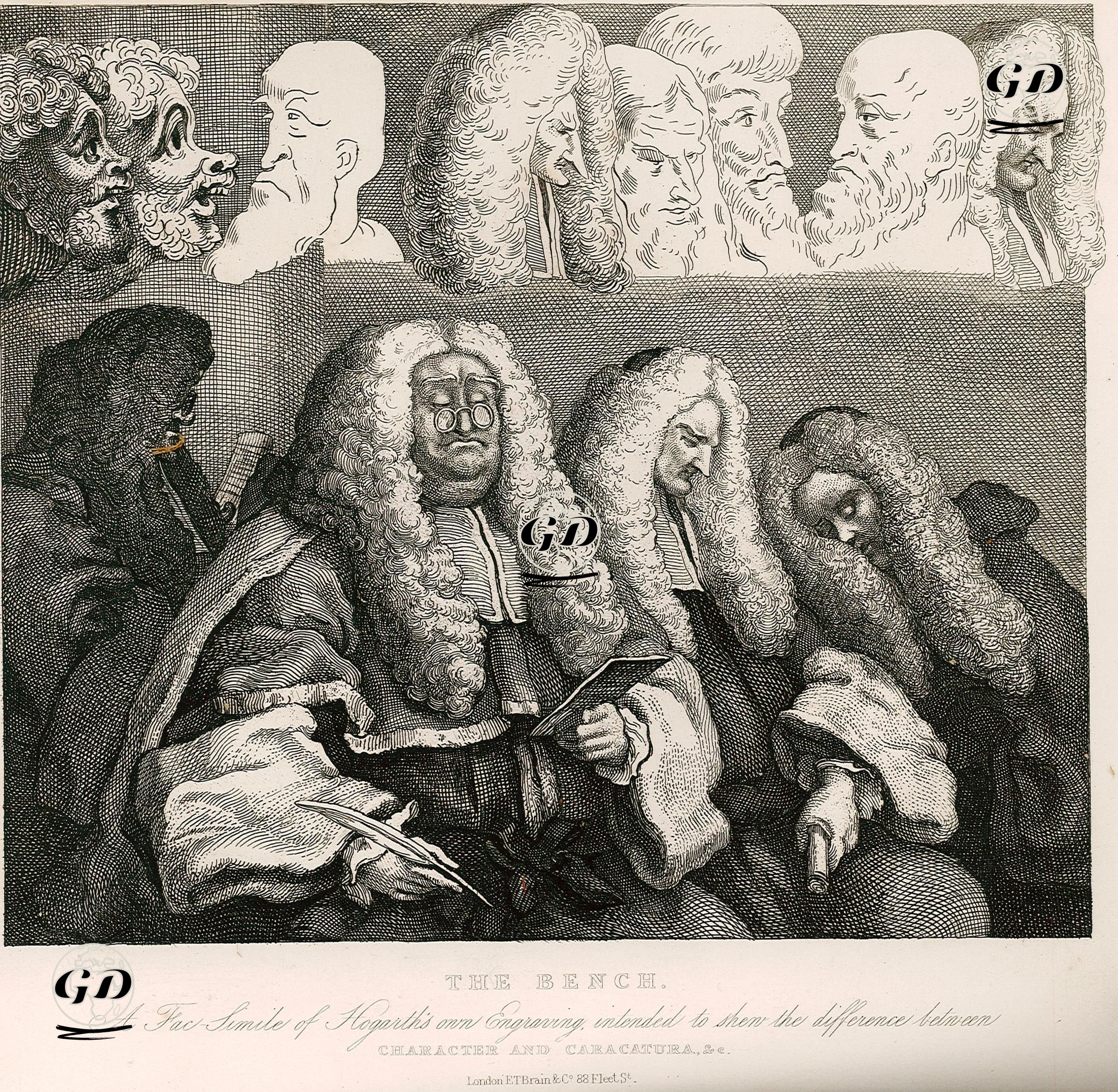 The Bench-Character And Caricatura - William Hogarth (1697-1764) - 1833