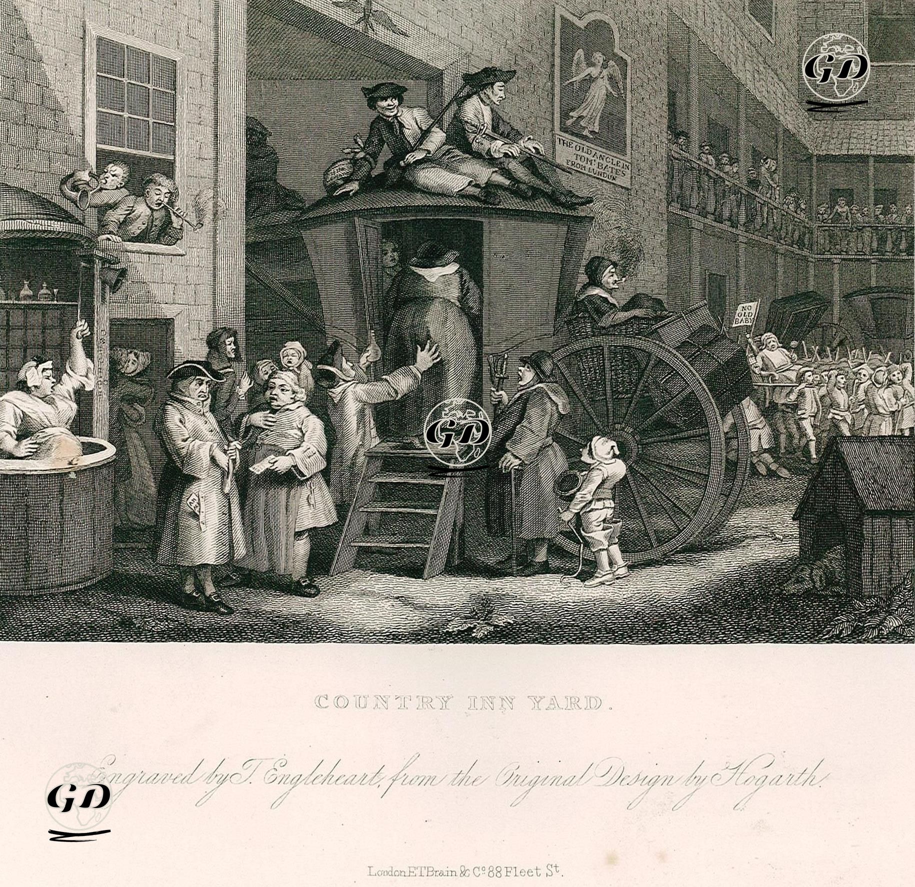 Country Inn Yard - William Hogarth (1697-1764) - 1833