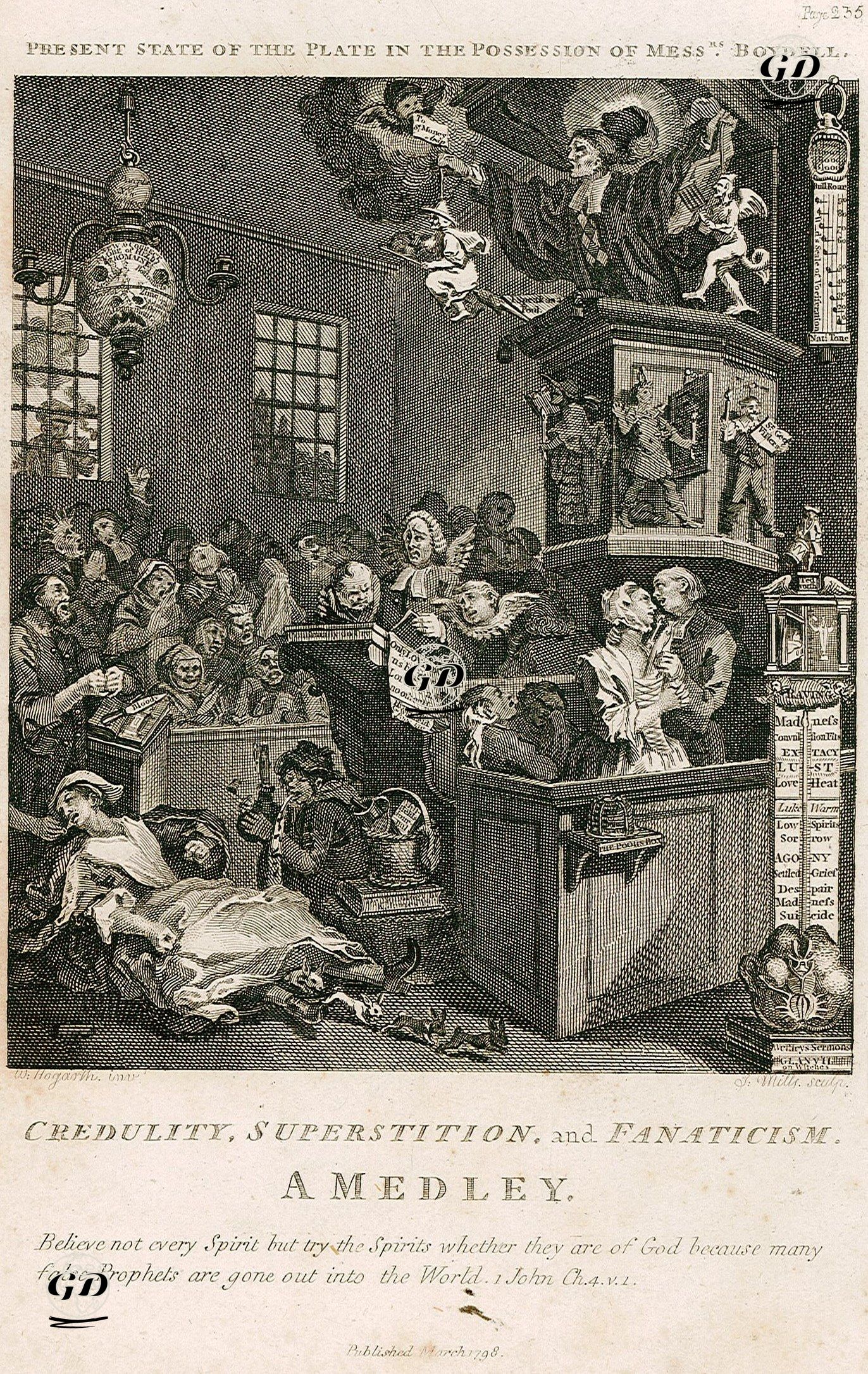 A Medley-Credulity, Superstition And Fanaticism - William Hogarth (1697-1764) - 1798