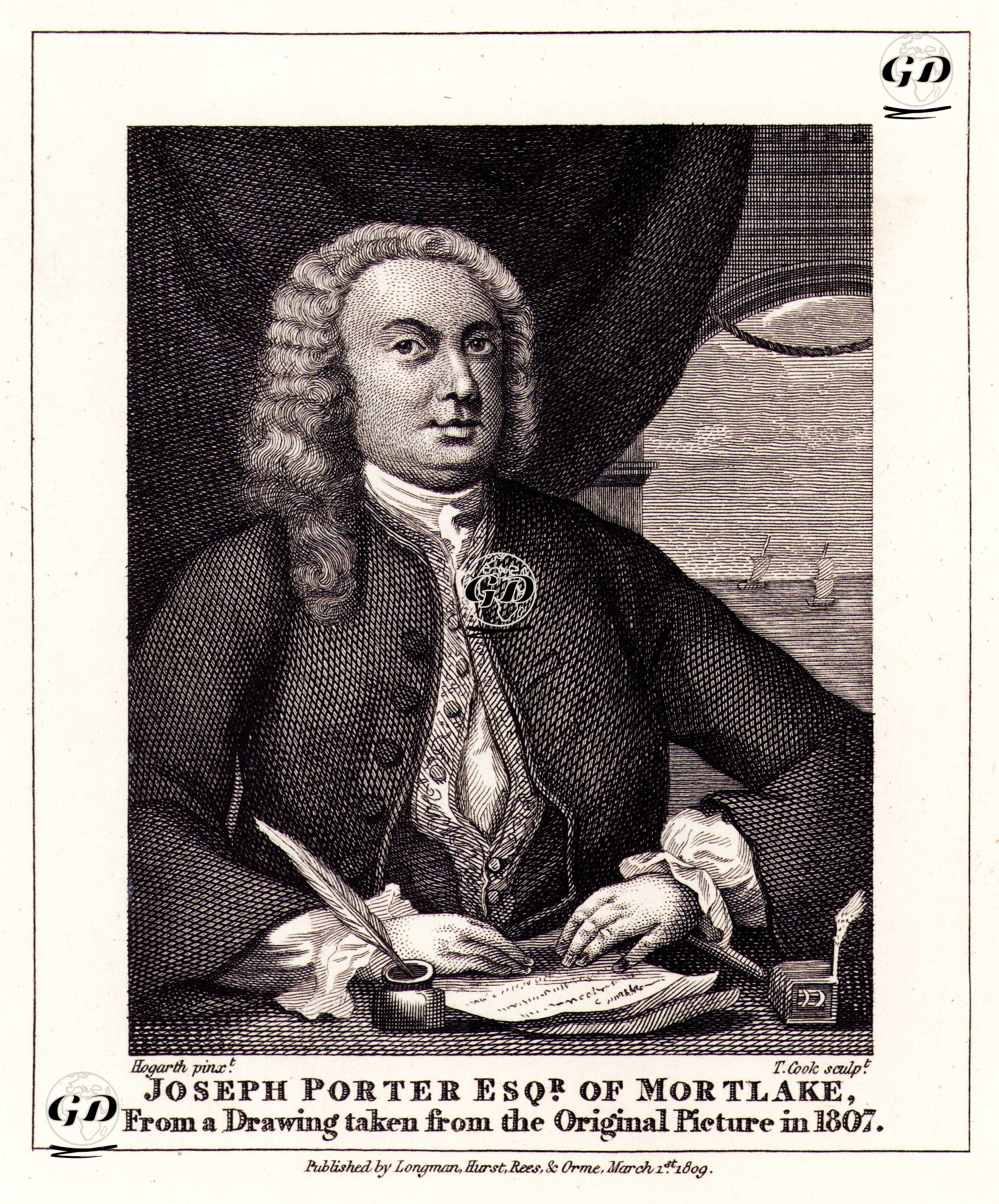 Joseph Porter Esq. Of Mortlake - William Hogarth (1697-1764) - 1809